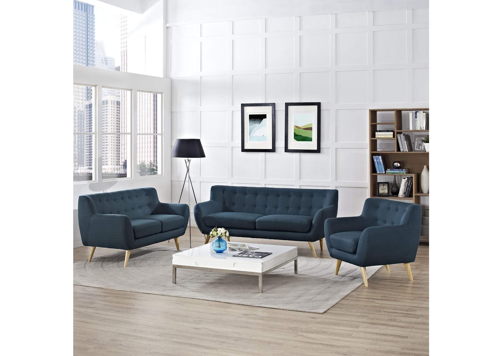 Azure Remark 3 Piece Living Room Set,Modway