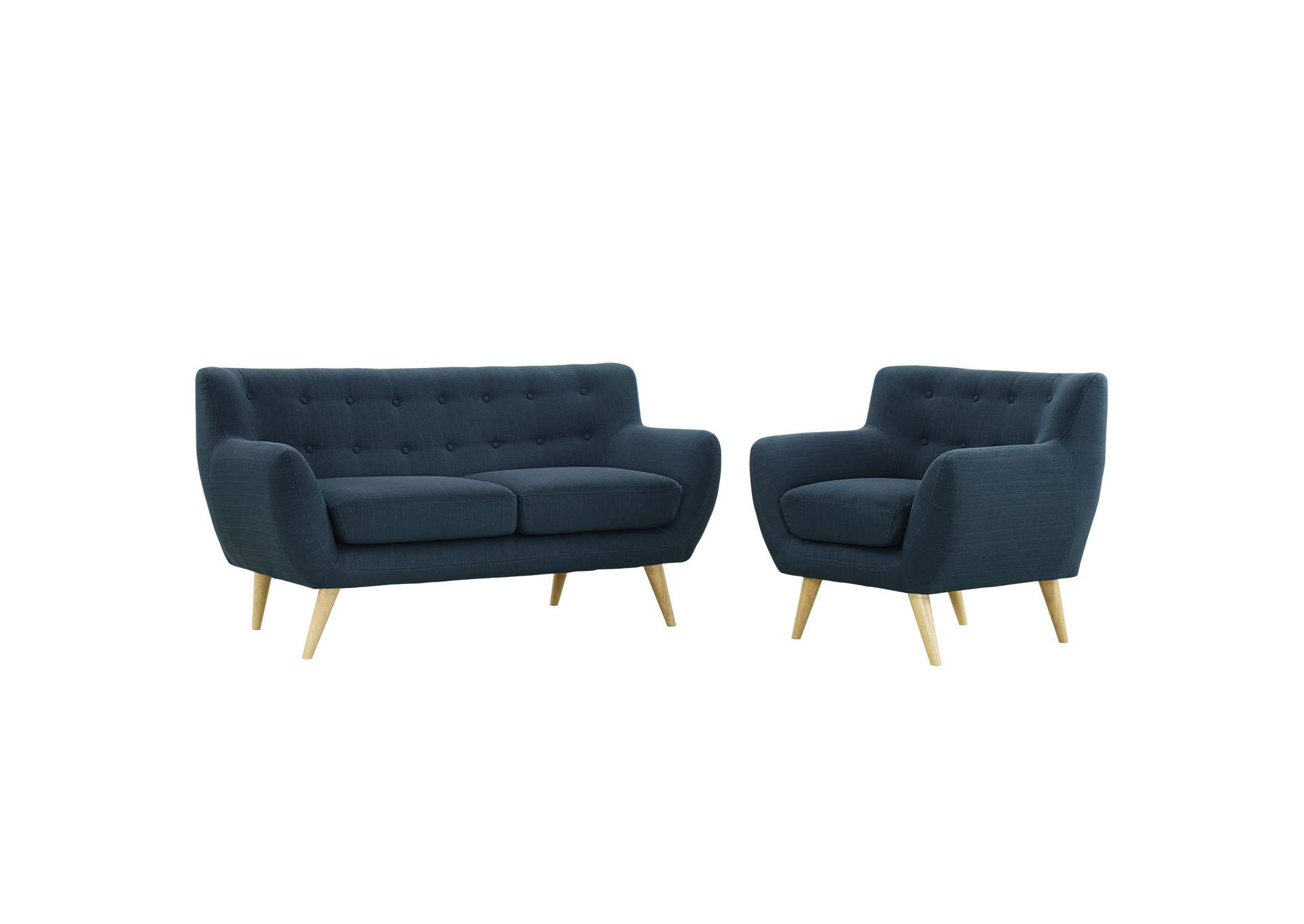 Azure Remark 2 Piece Living Room Set,Modway