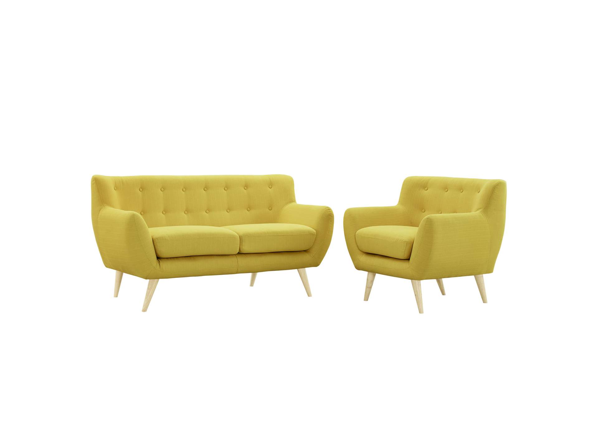 Sunny Remark 2 Piece Living Room Set,Modway