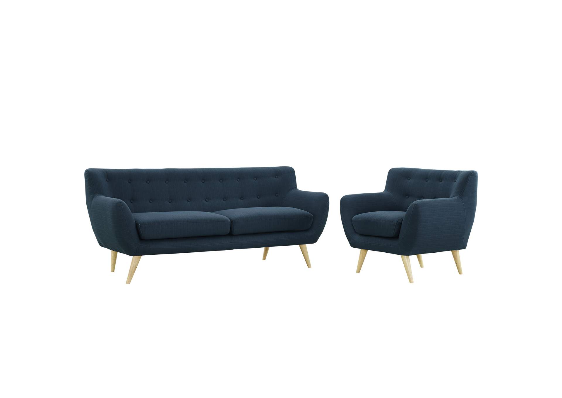 Azure Remark 2 Piece Living Room Set,Modway