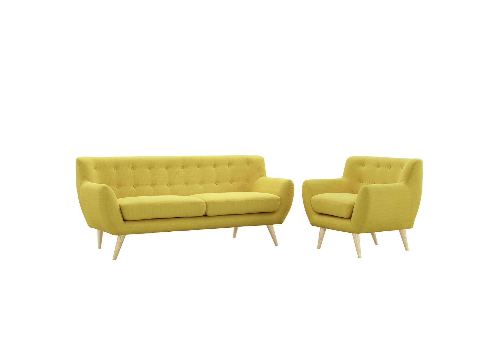 Sunny Remark 2 Piece Living Room Set,Modway