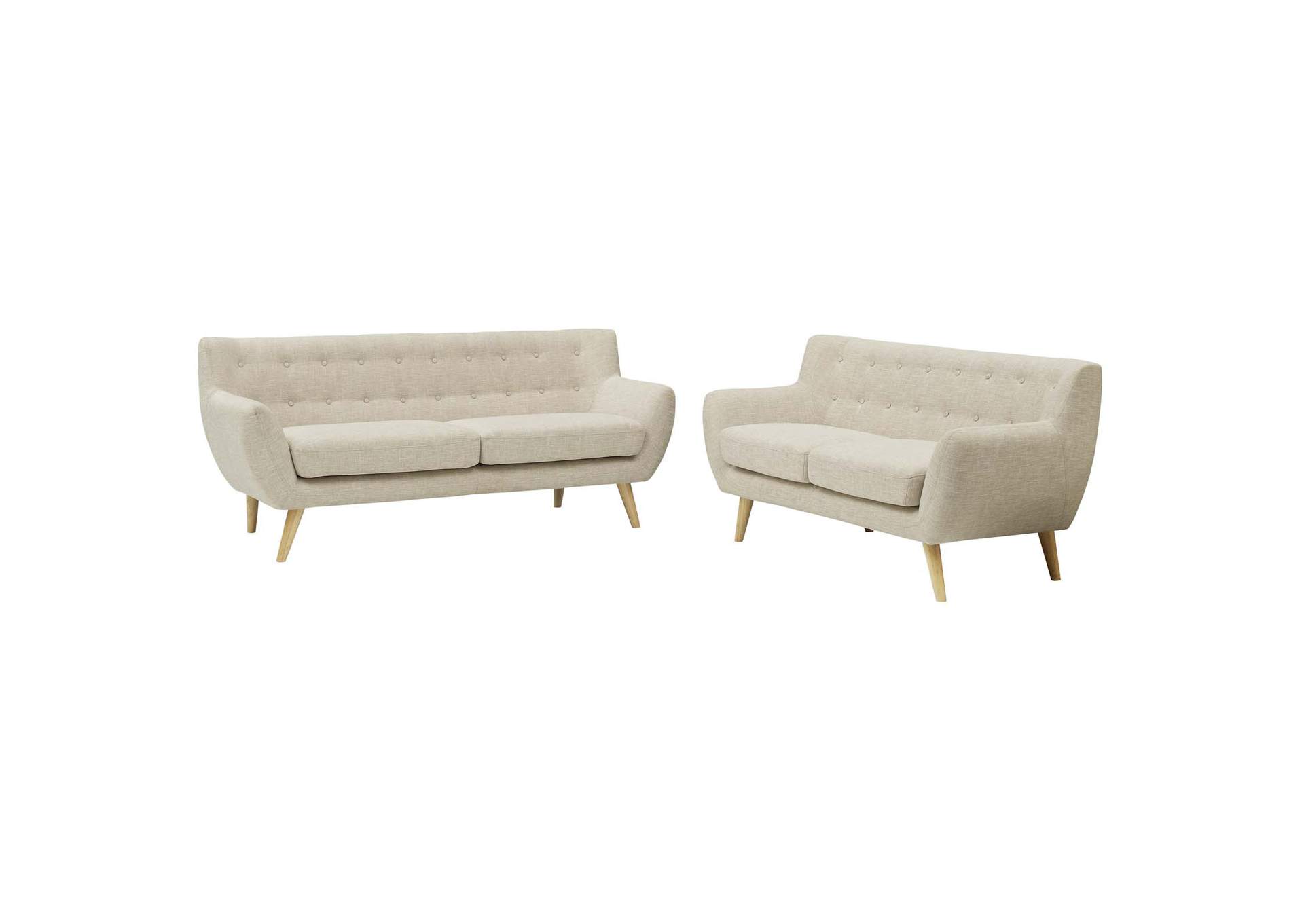 Beige Remark 2 Piece Living Room Set,Modway