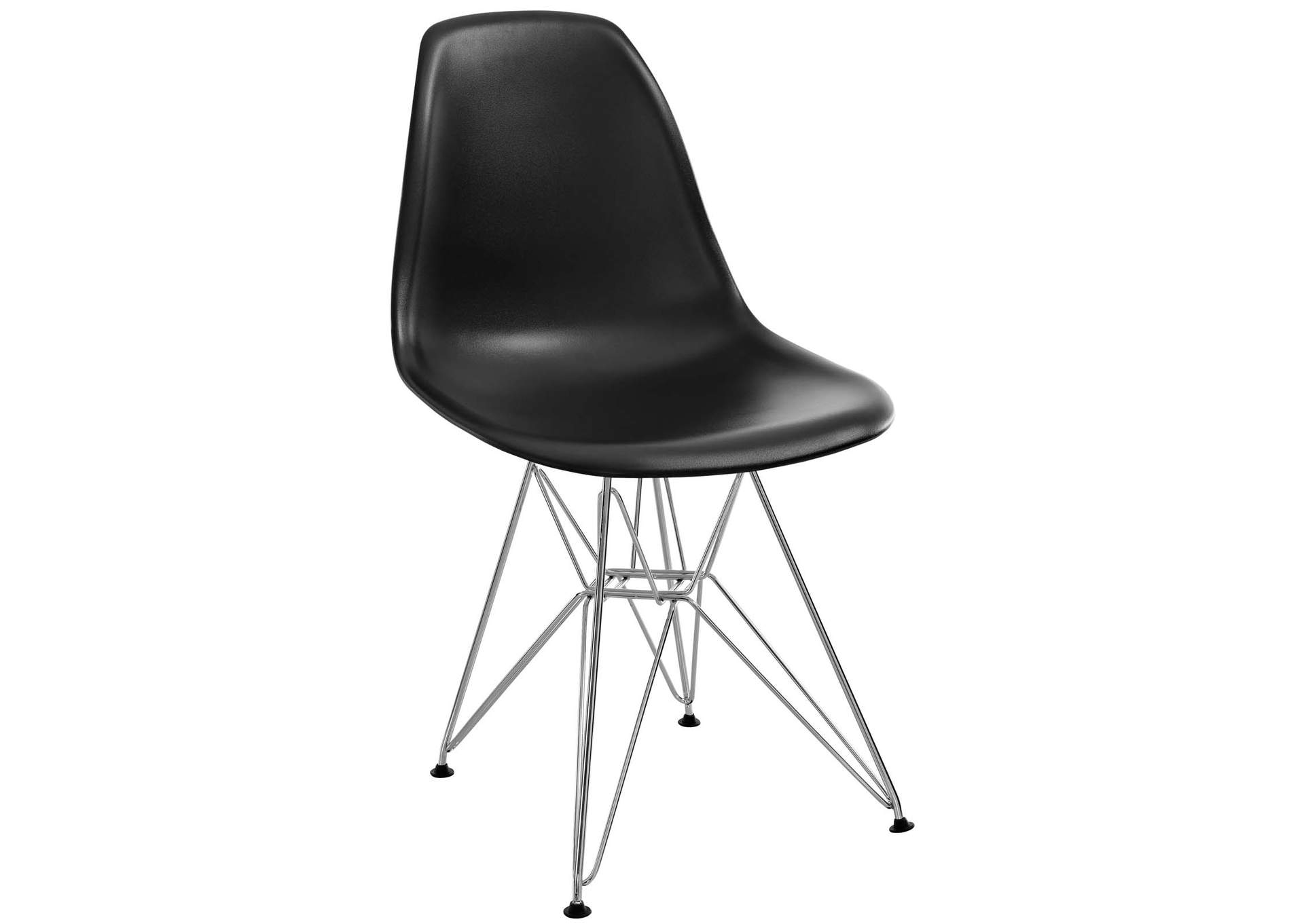 Black Paris Dining Side Chair,Modway