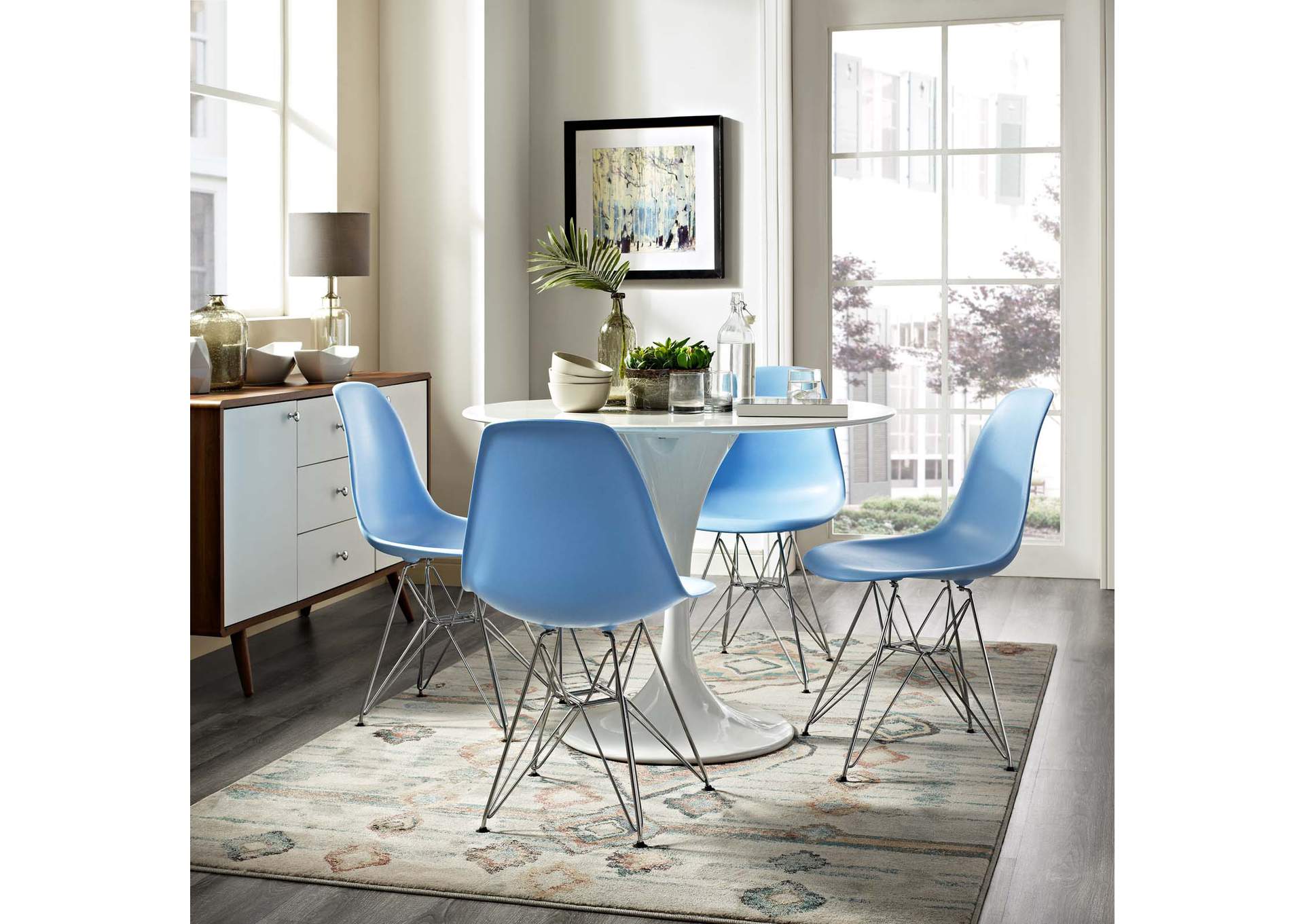 Blue Paris Dining Side Chair,Modway