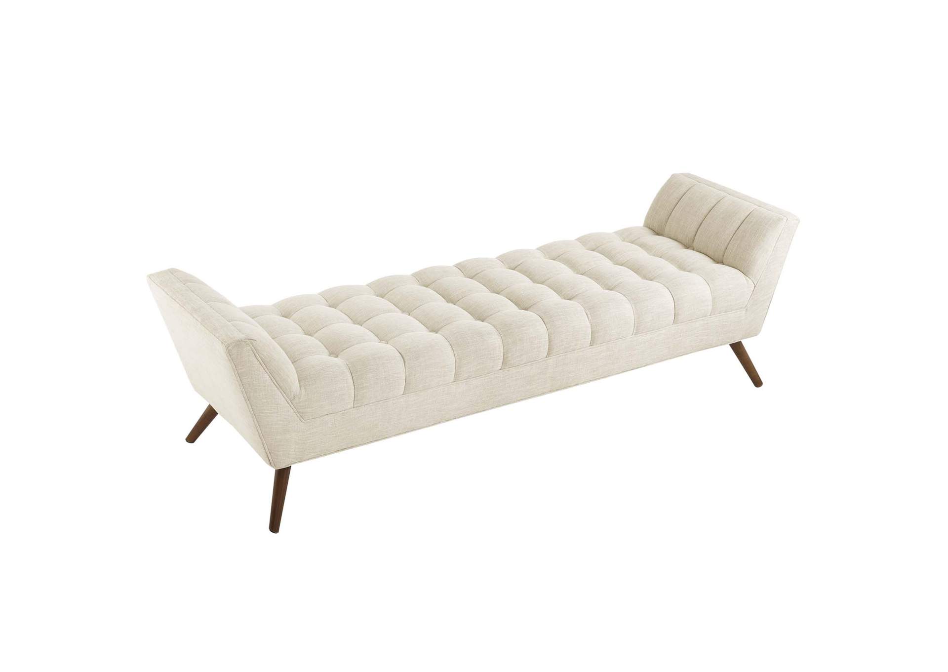 Beige Response Upholstered Fabric Bench,Modway