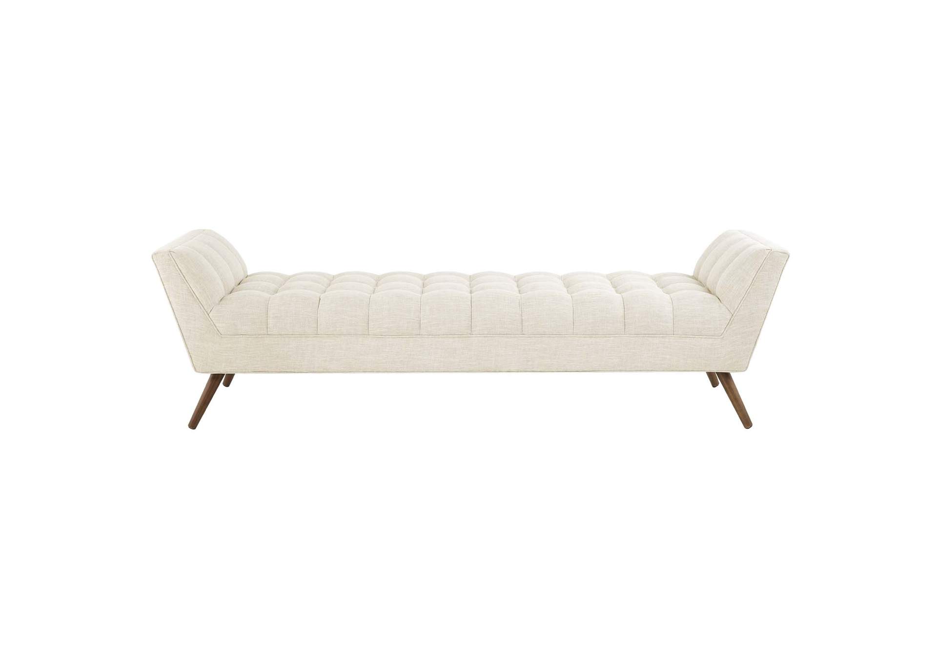 Beige Response Upholstered Fabric Bench,Modway