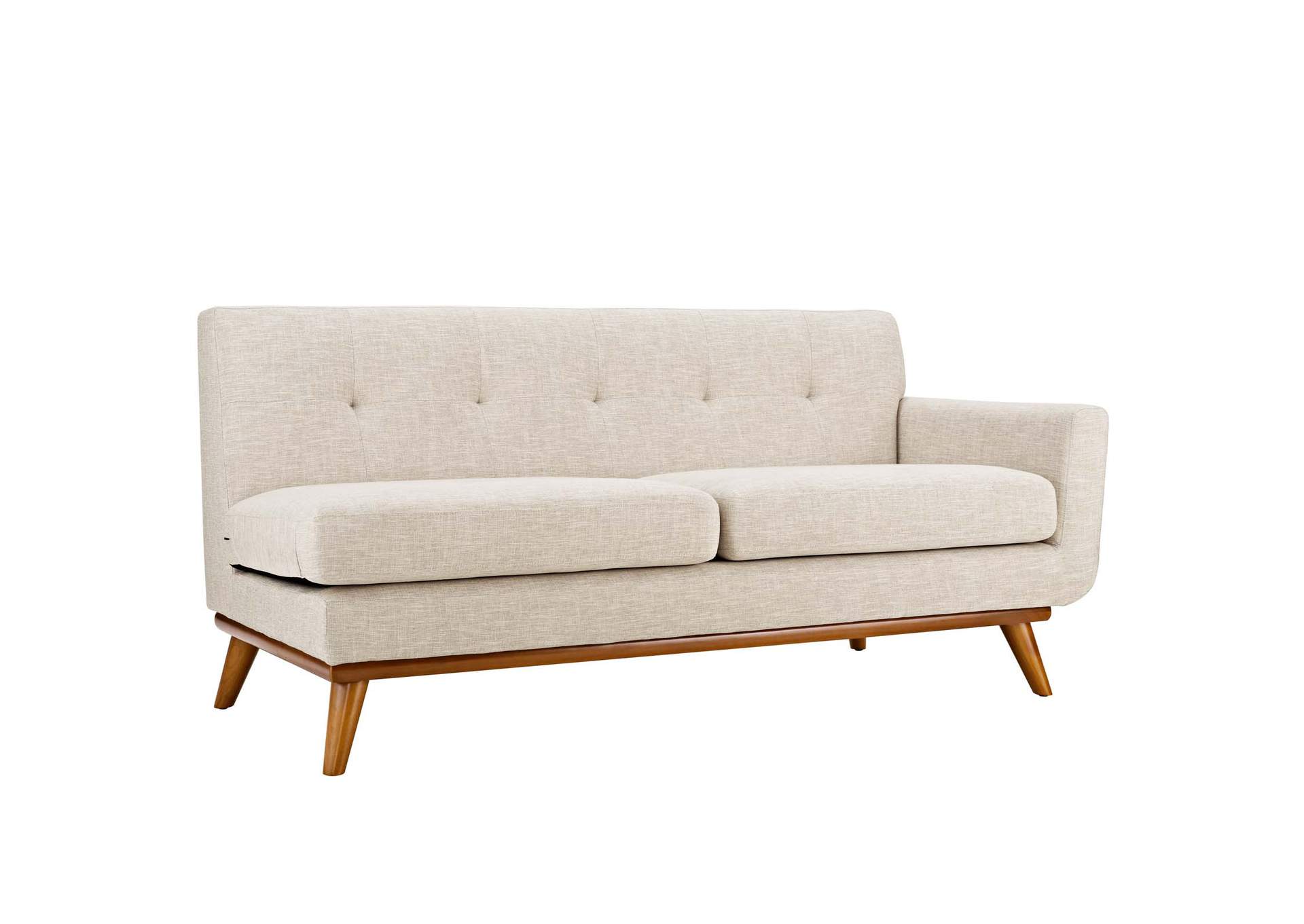 Beige Engage Right-Arm Upholstered Fabric Loveseat,Modway