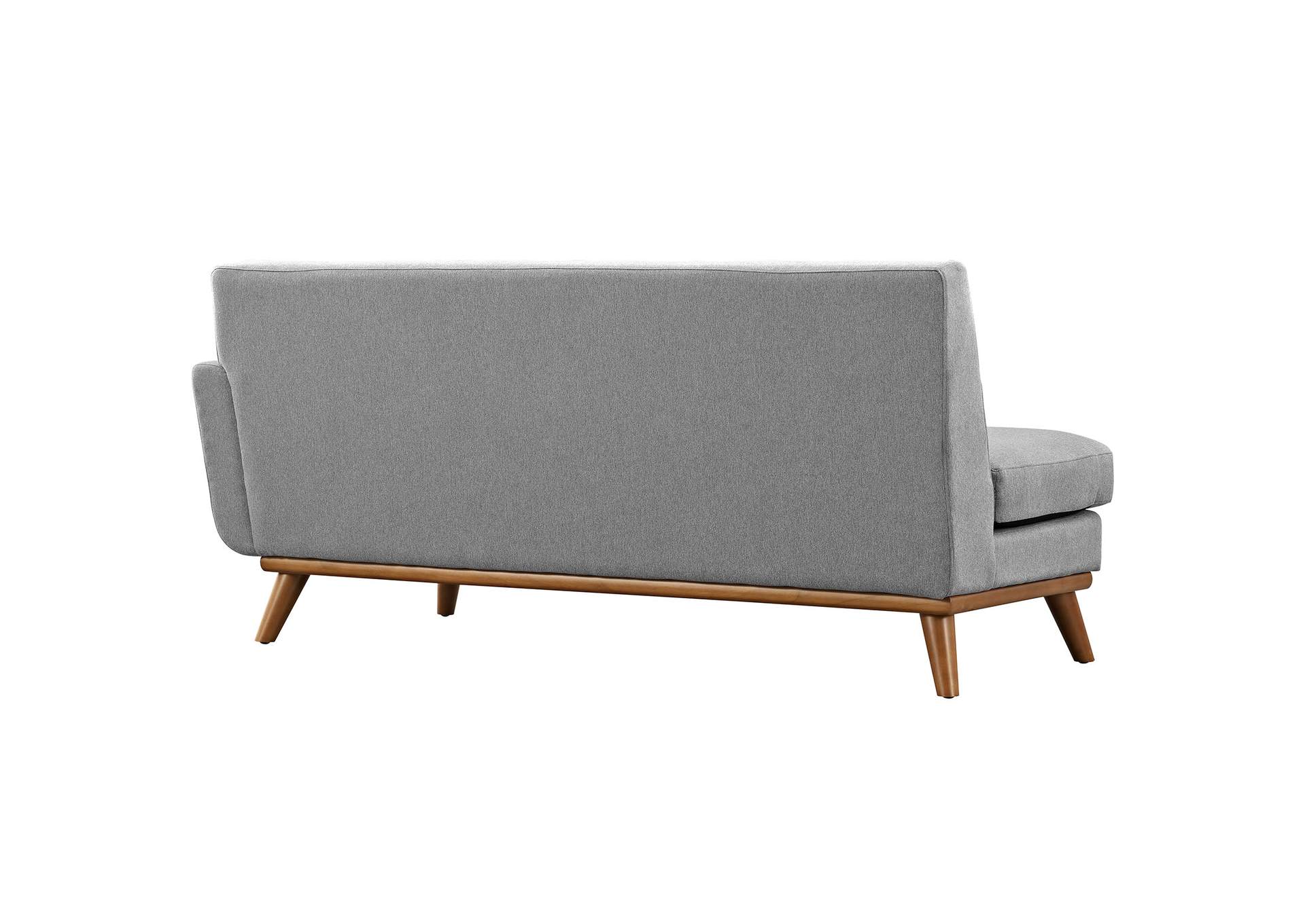 Expectation Gray Engage Right-Arm Upholstered Fabric Loveseat,Modway