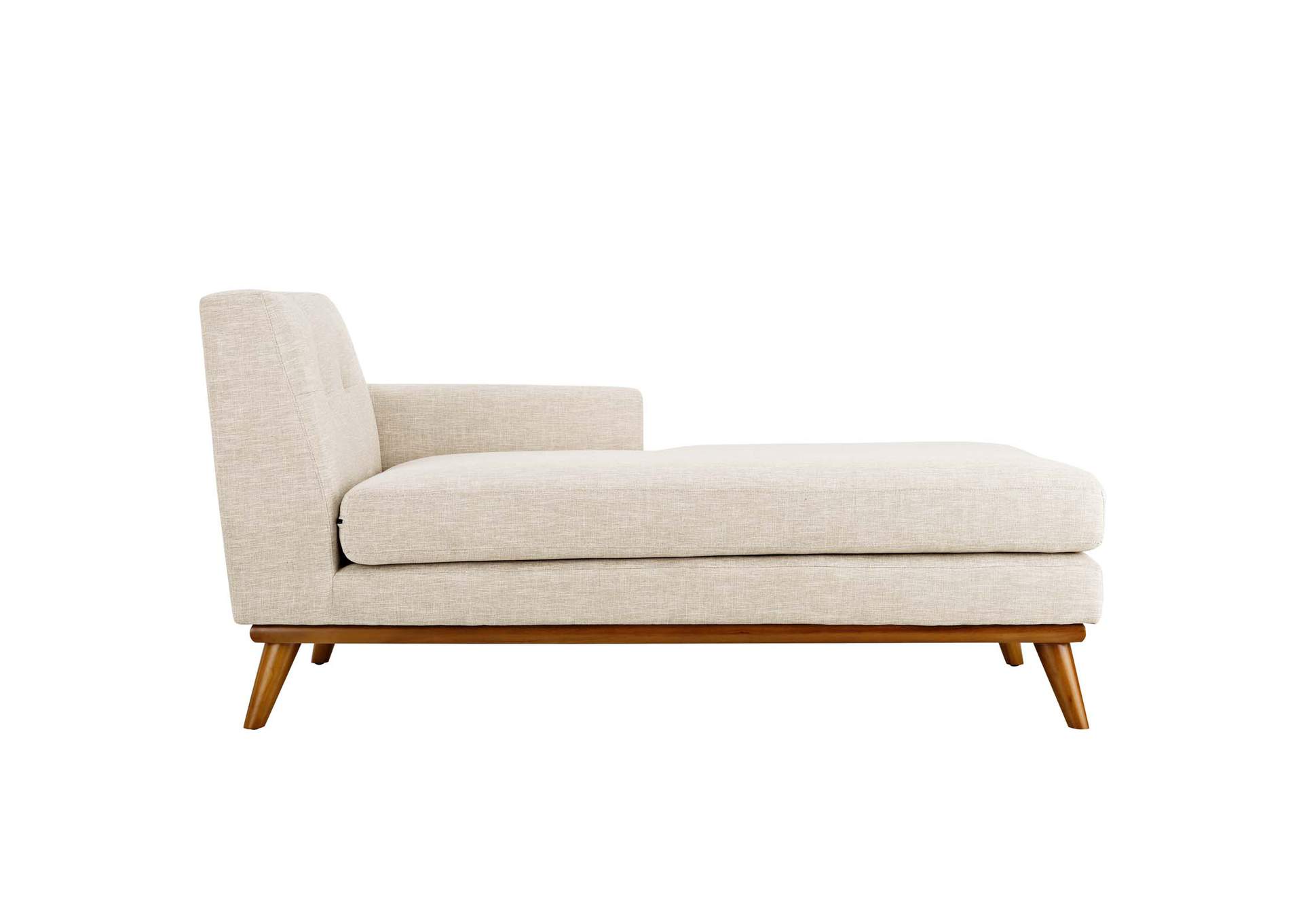 Beige Engage Right-Facing Upholstered Fabric Chaise,Modway