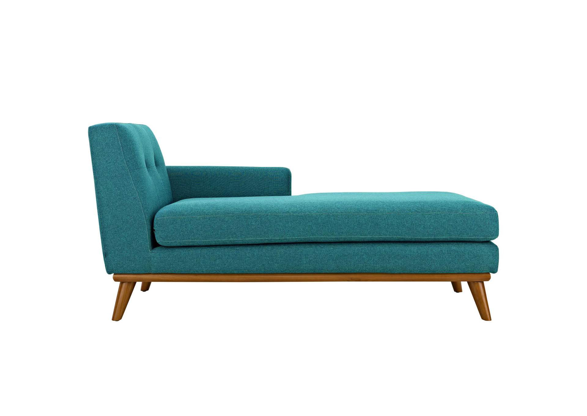 Teal Engage Right-Facing Upholstered Fabric Chaise,Modway