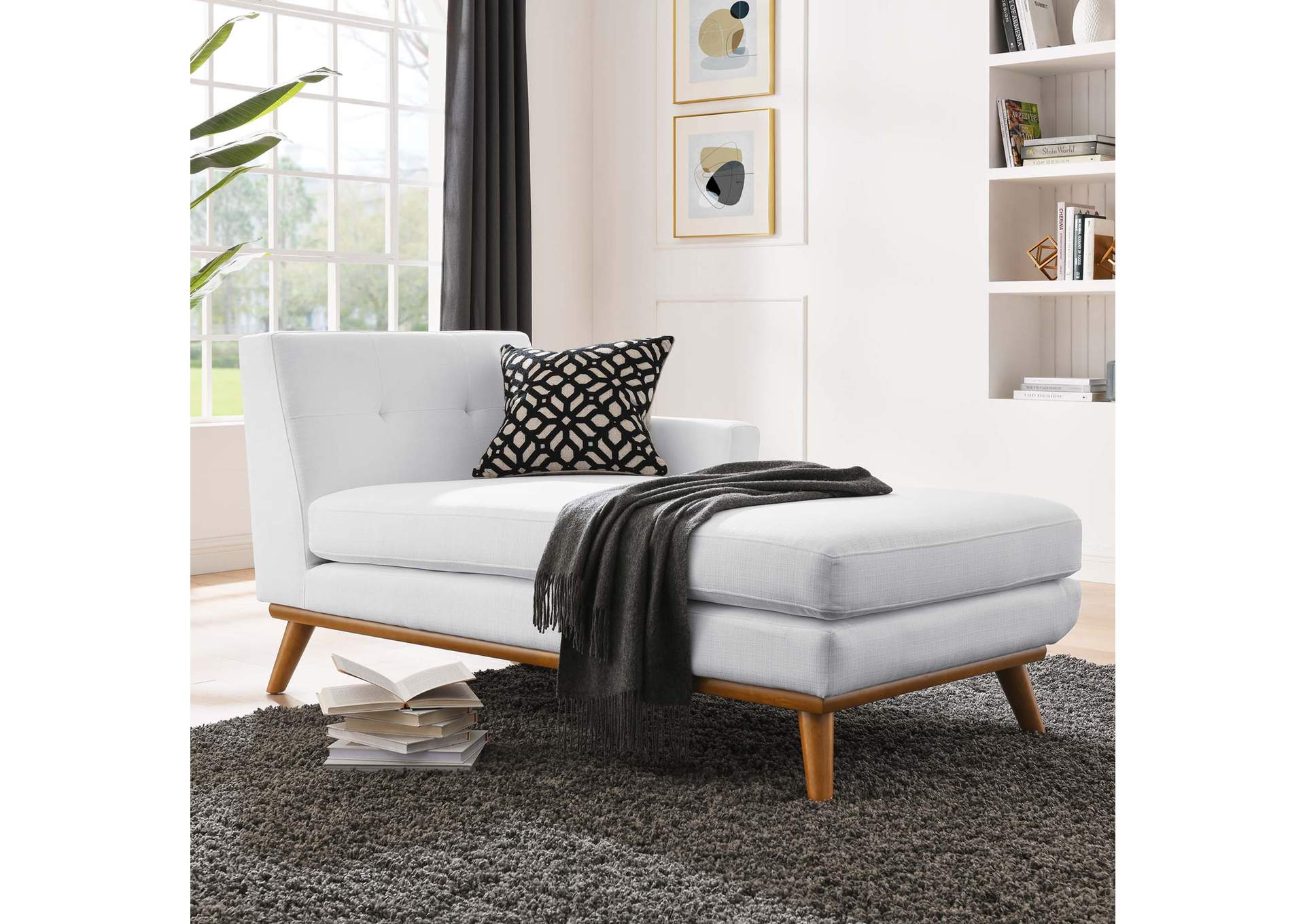 Engage Right-Facing Upholstered Fabric Chaise,Modway