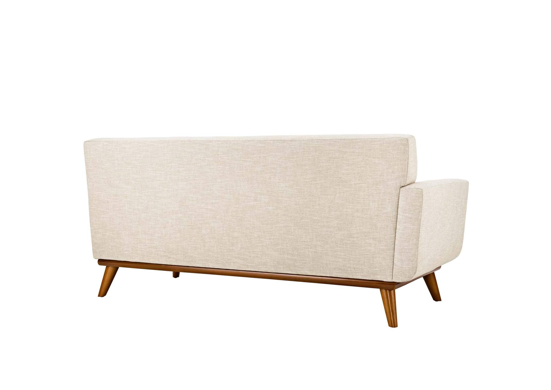 Beige Engage Left-Arm Upholstered Fabric Loveseat,Modway