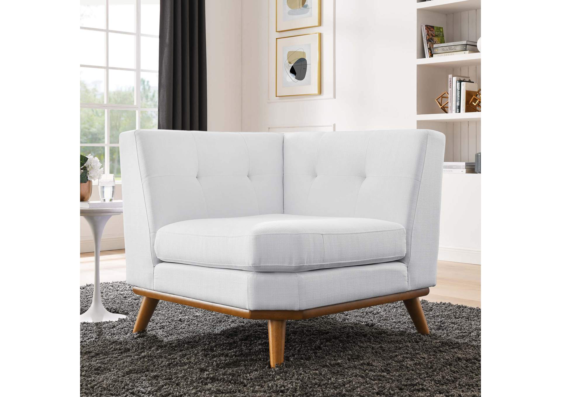 Engage Upholstered Fabric Corner Chair,Modway