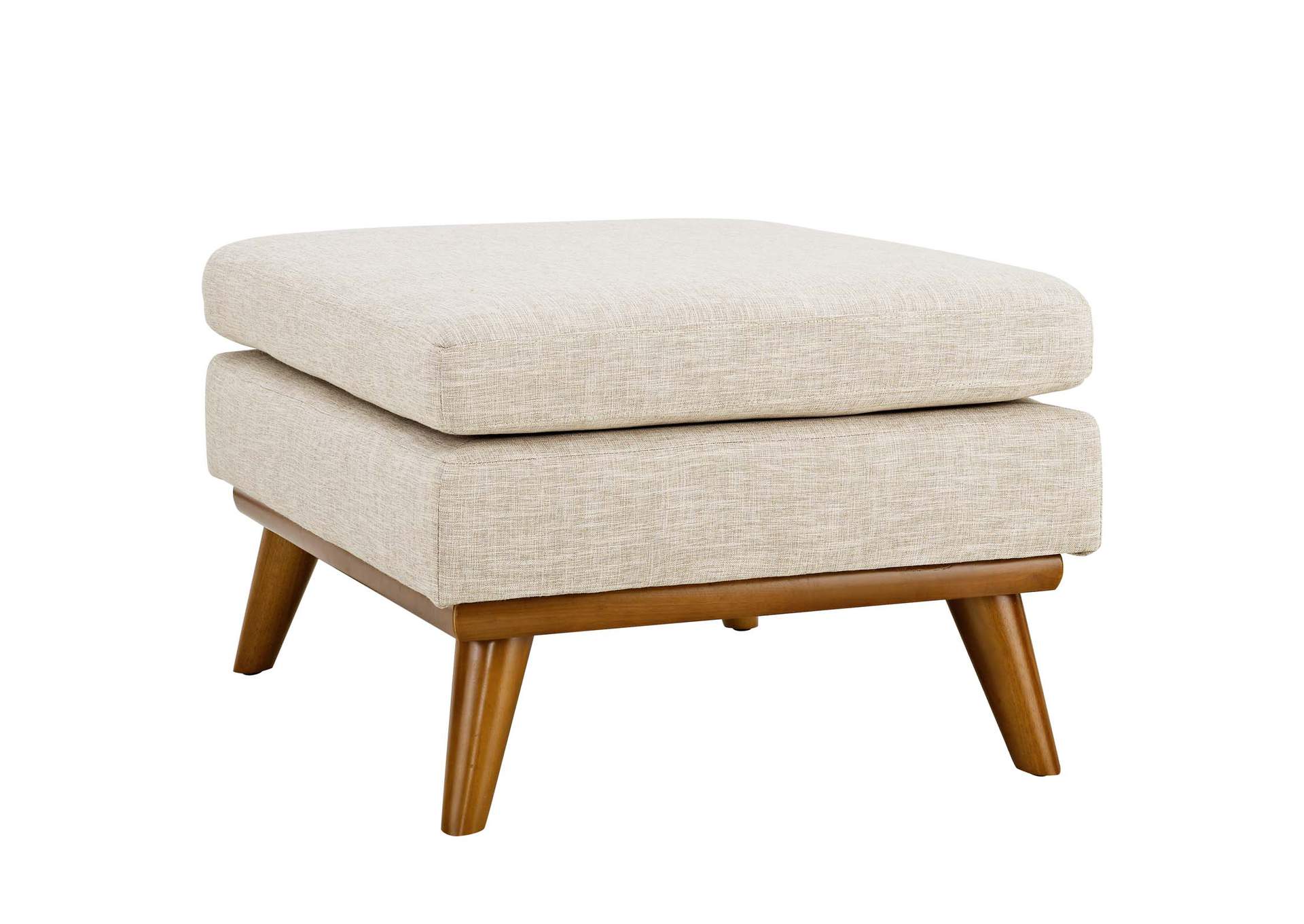 Beige Engage Upholstered Fabric Ottoman,Modway