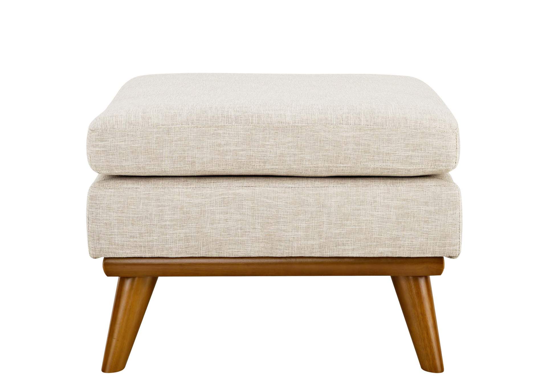 Beige Engage Upholstered Fabric Ottoman,Modway