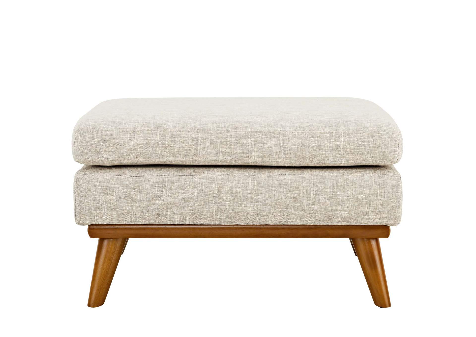 Beige Engage Upholstered Fabric Ottoman,Modway