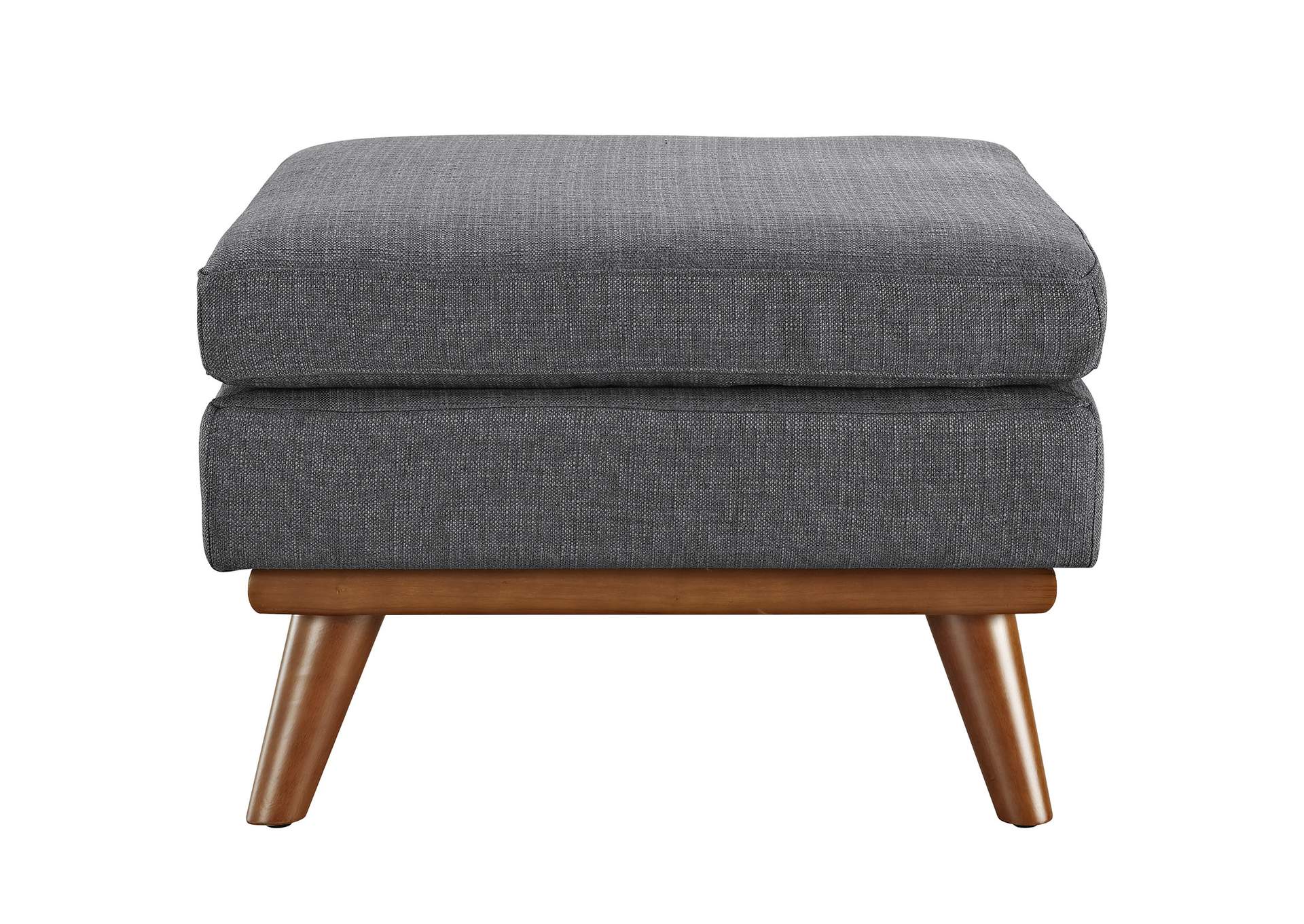 Gray Engage Upholstered Fabric Ottoman,Modway