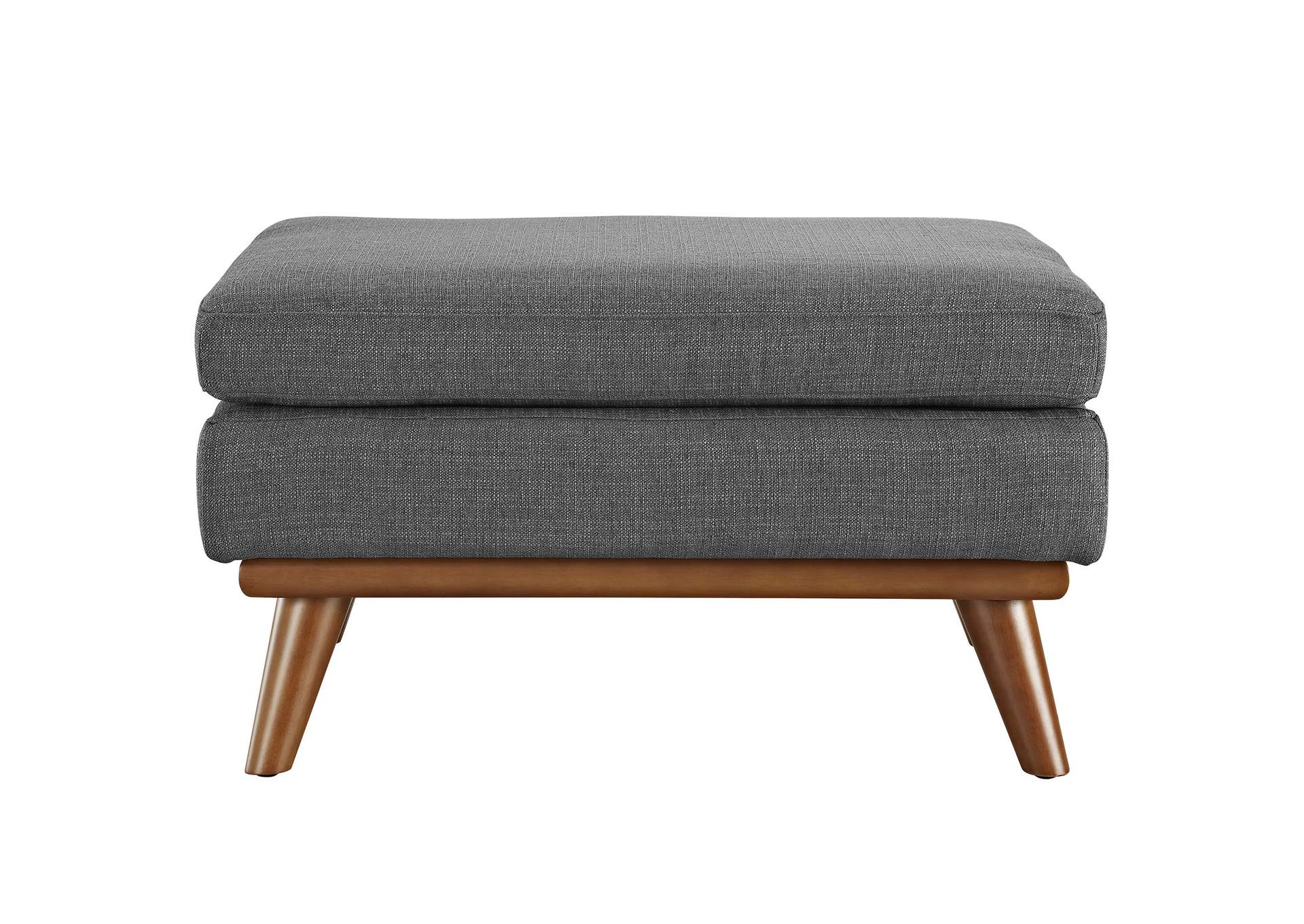 Gray Engage Upholstered Fabric Ottoman,Modway