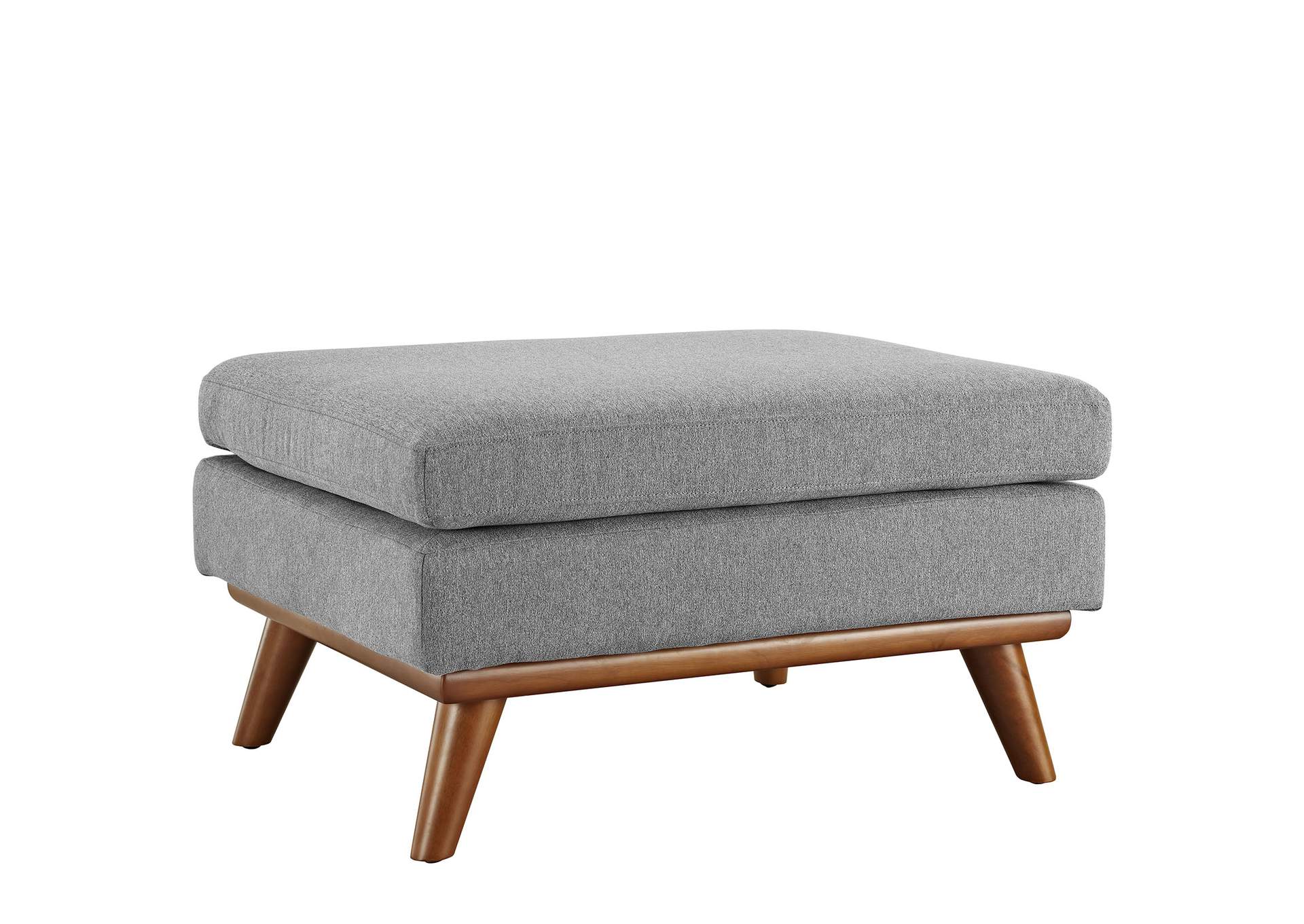 Engage Expectation Gray Upholstered Fabric Ottoman,Modway