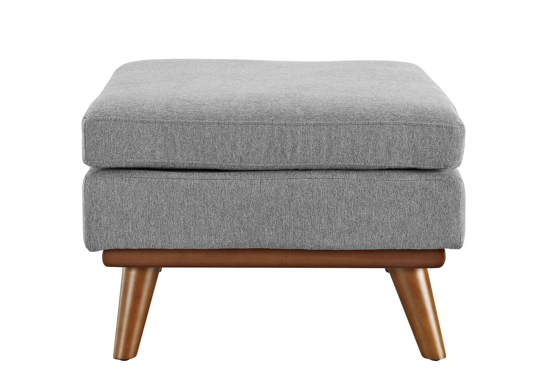 Engage Expectation Gray Upholstered Fabric Ottoman,Modway