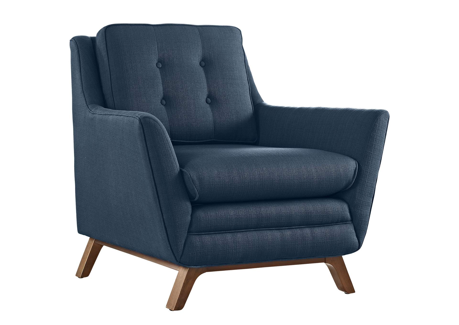 Azure Beguile Upholstered Fabric Arm Chair,Modway