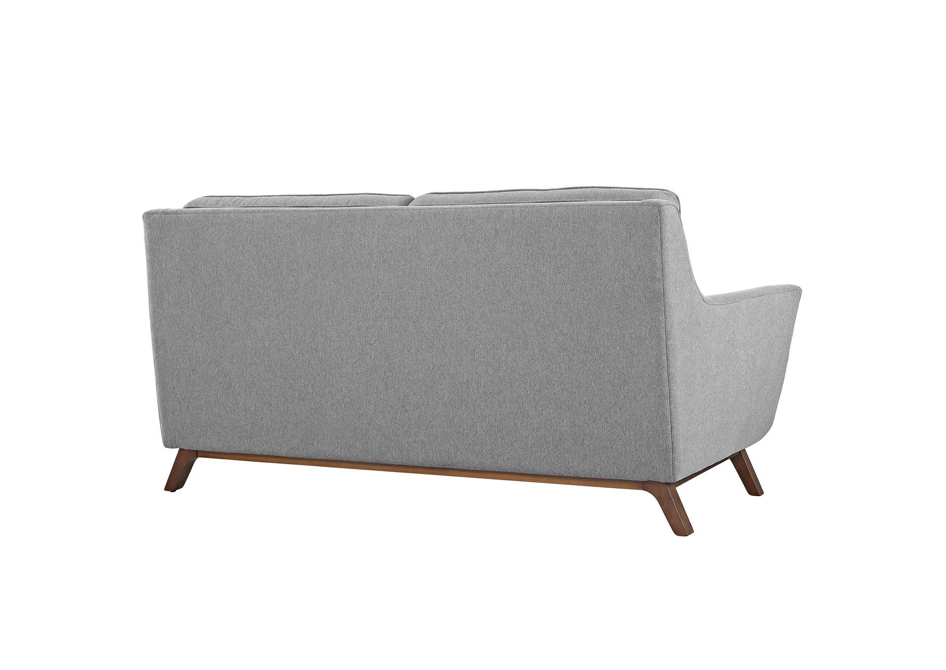 Expectation Gray Beguile Upholstered Fabric Loveseat,Modway