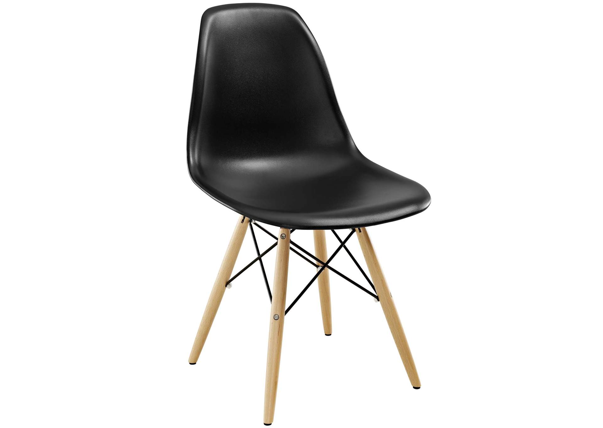 Black Pyramid Dining Side Chair,Modway