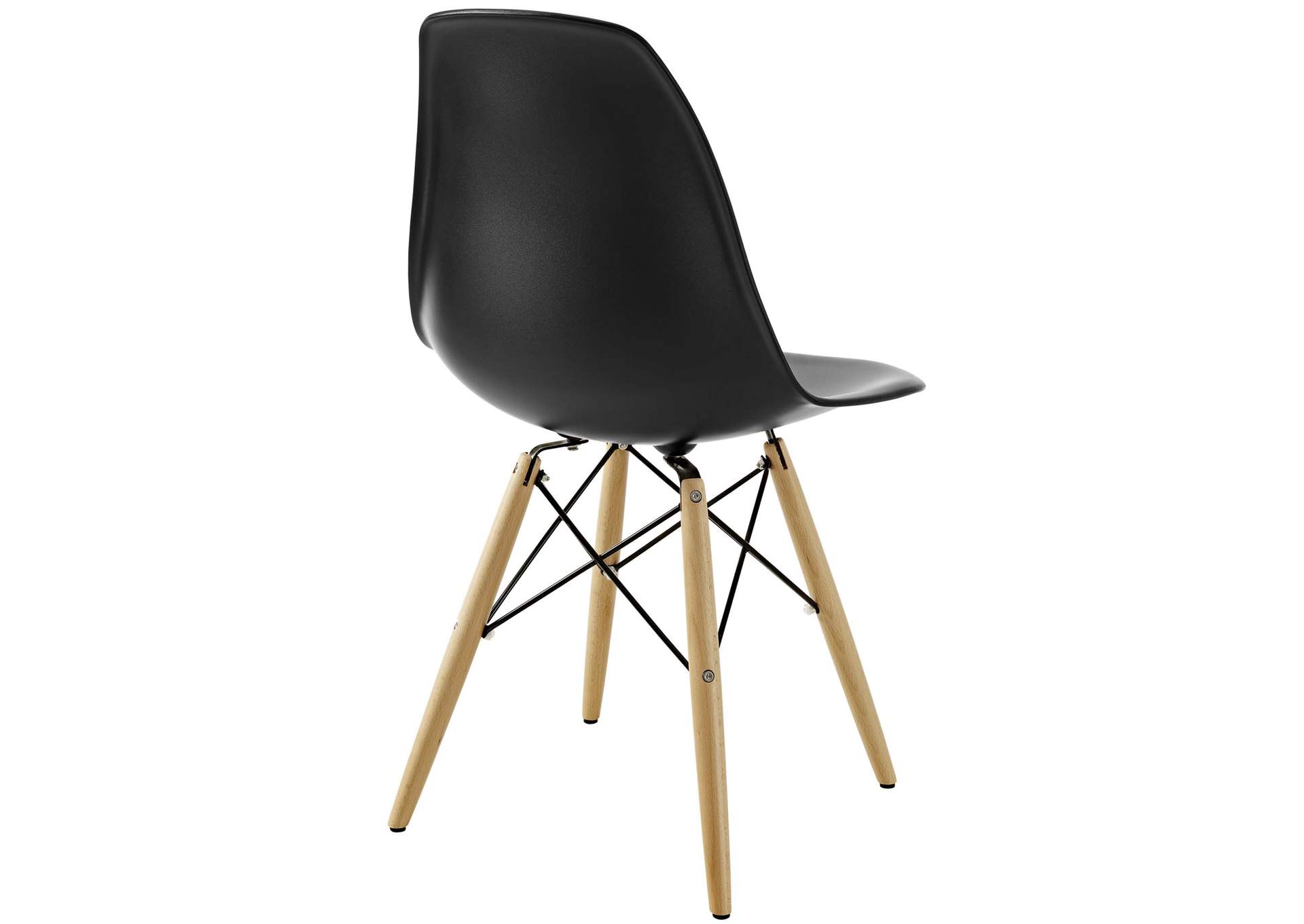 Black Pyramid Dining Side Chair,Modway