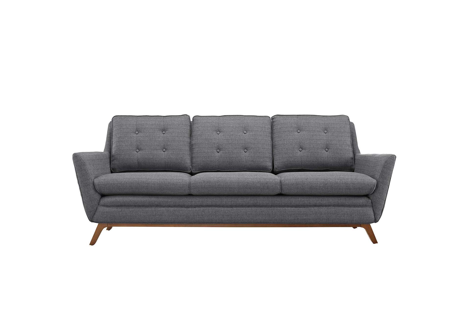 Gray Beguile Upholstered Fabric Sofa,Modway