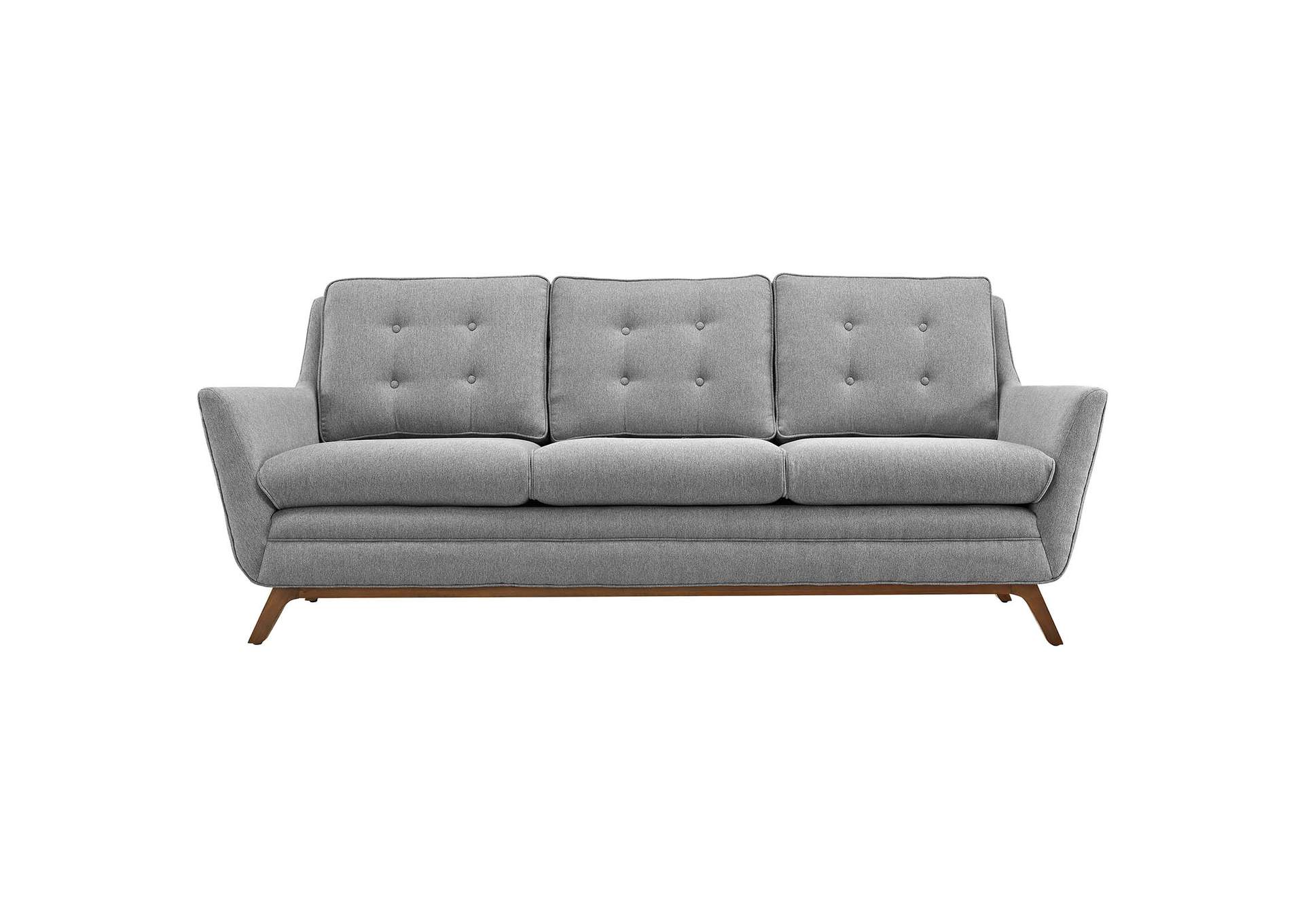 Expectation Gray Beguile Upholstered Fabric Sofa,Modway