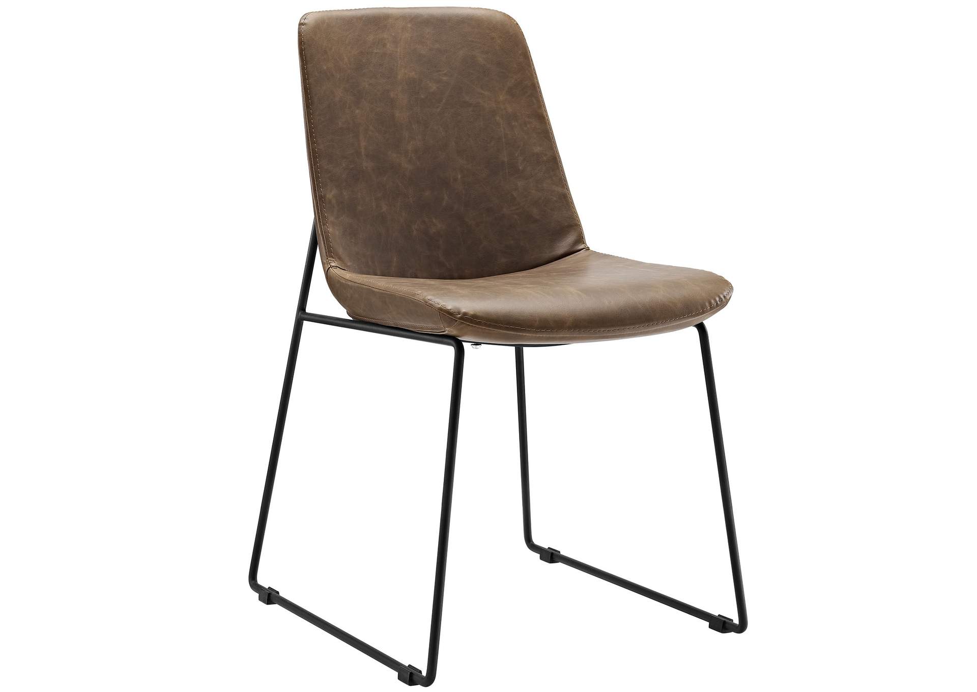 Brown Invite Dining Side Chair,Modway