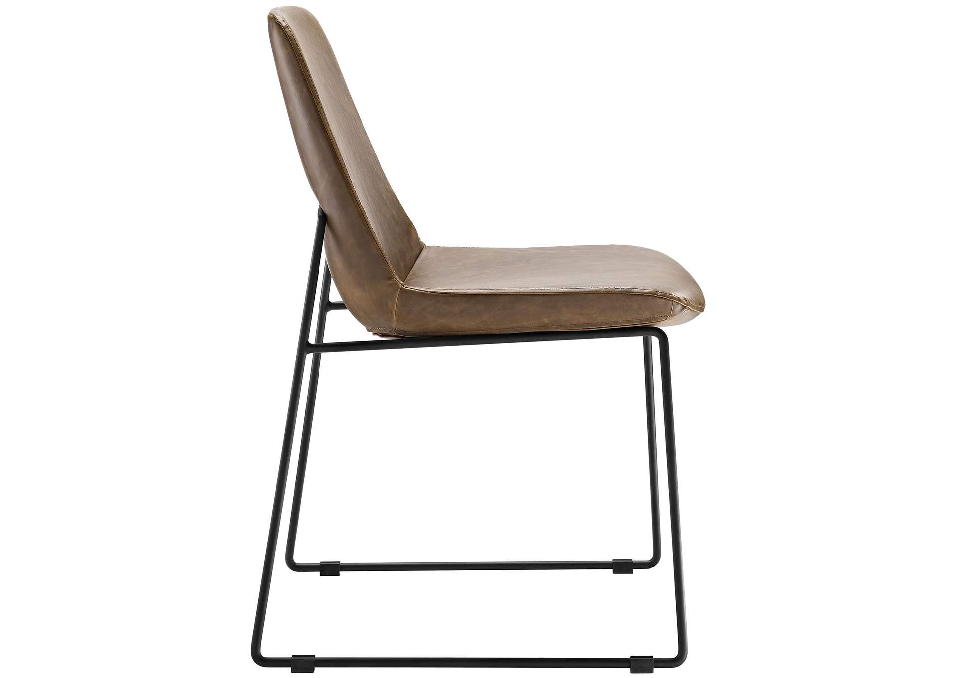 Brown Invite Dining Side Chair,Modway