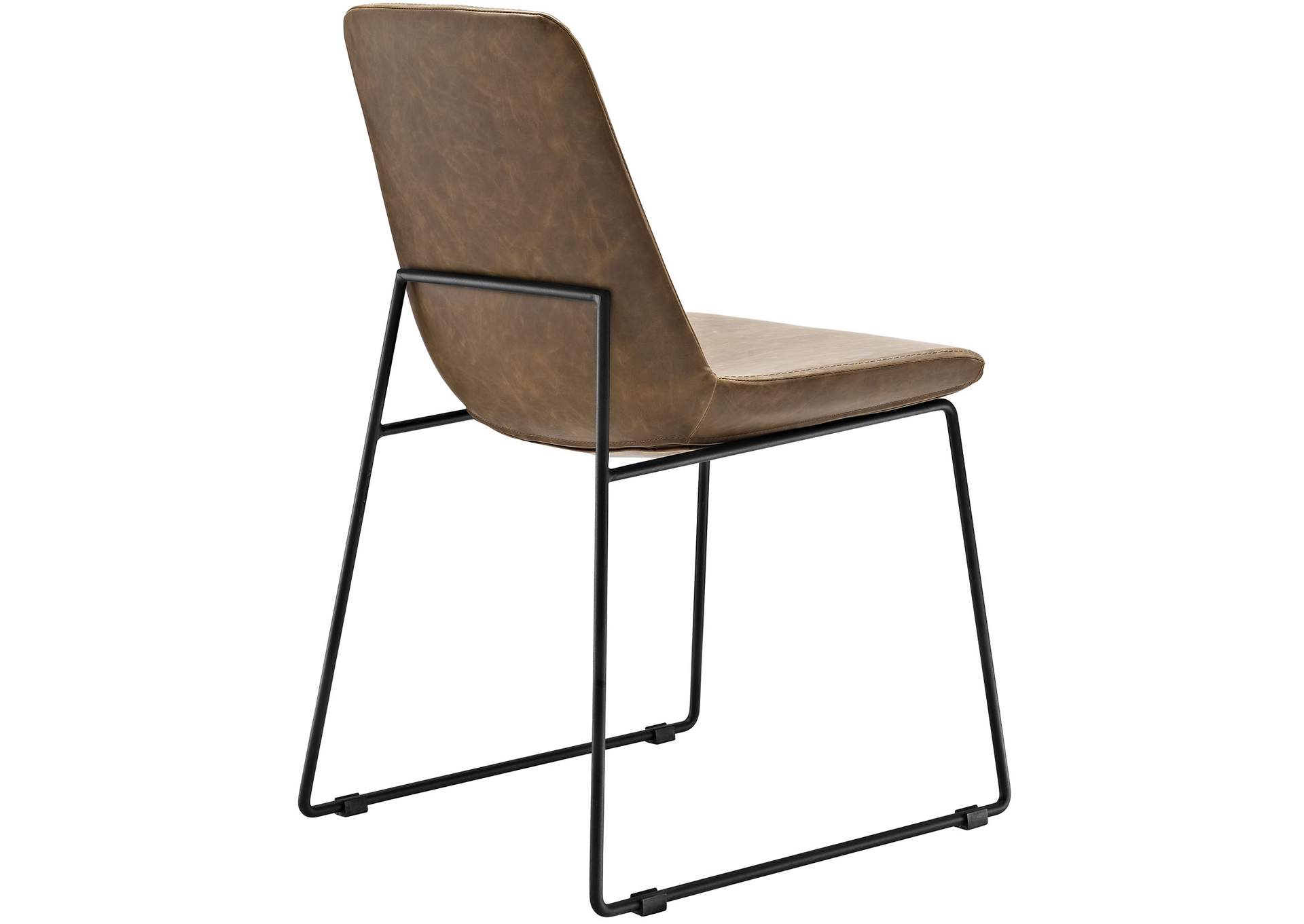 Brown Invite Dining Side Chair,Modway