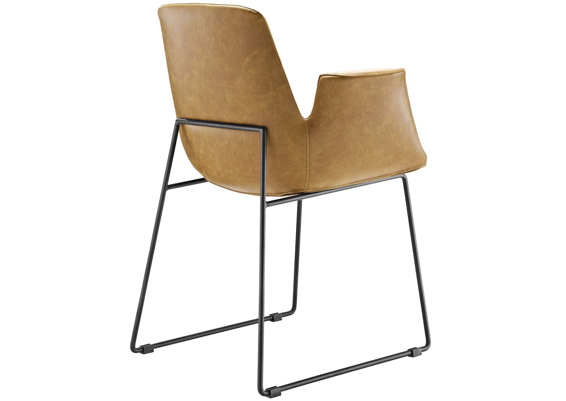 Tan Aloft Arm Dining Chair,Modway