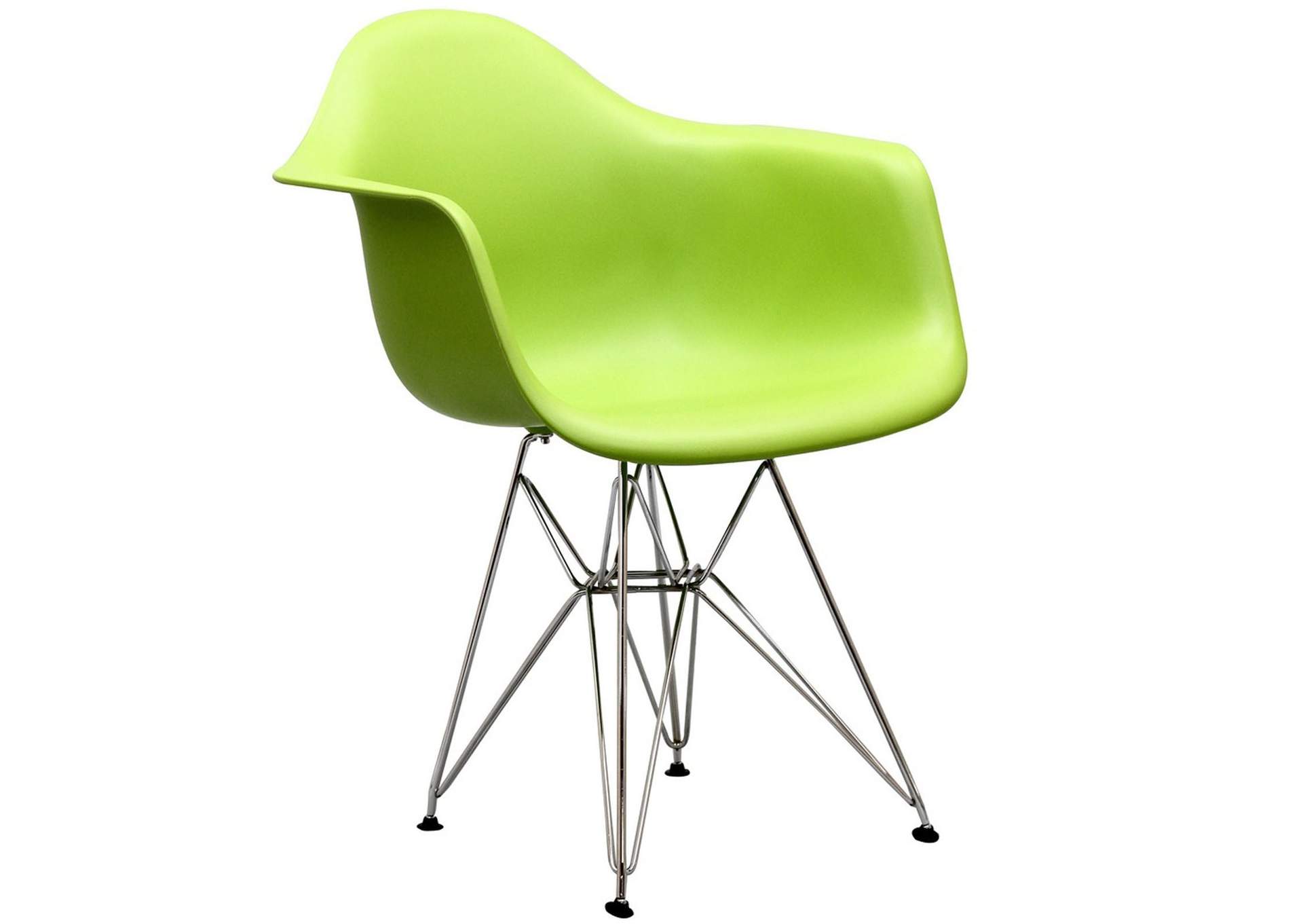 Green Paris Arm Dining Chair,Modway