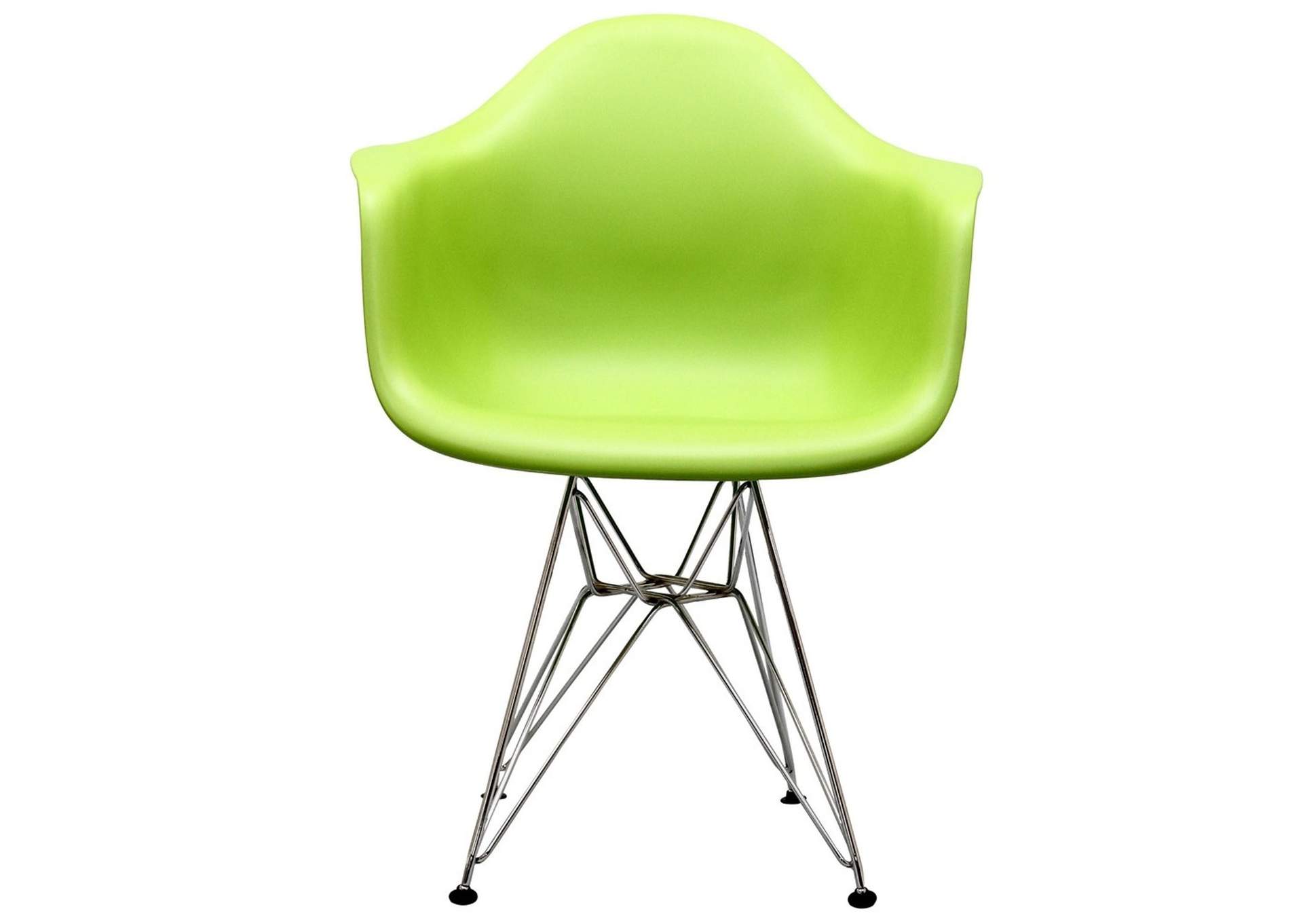 Green Paris Arm Dining Chair,Modway