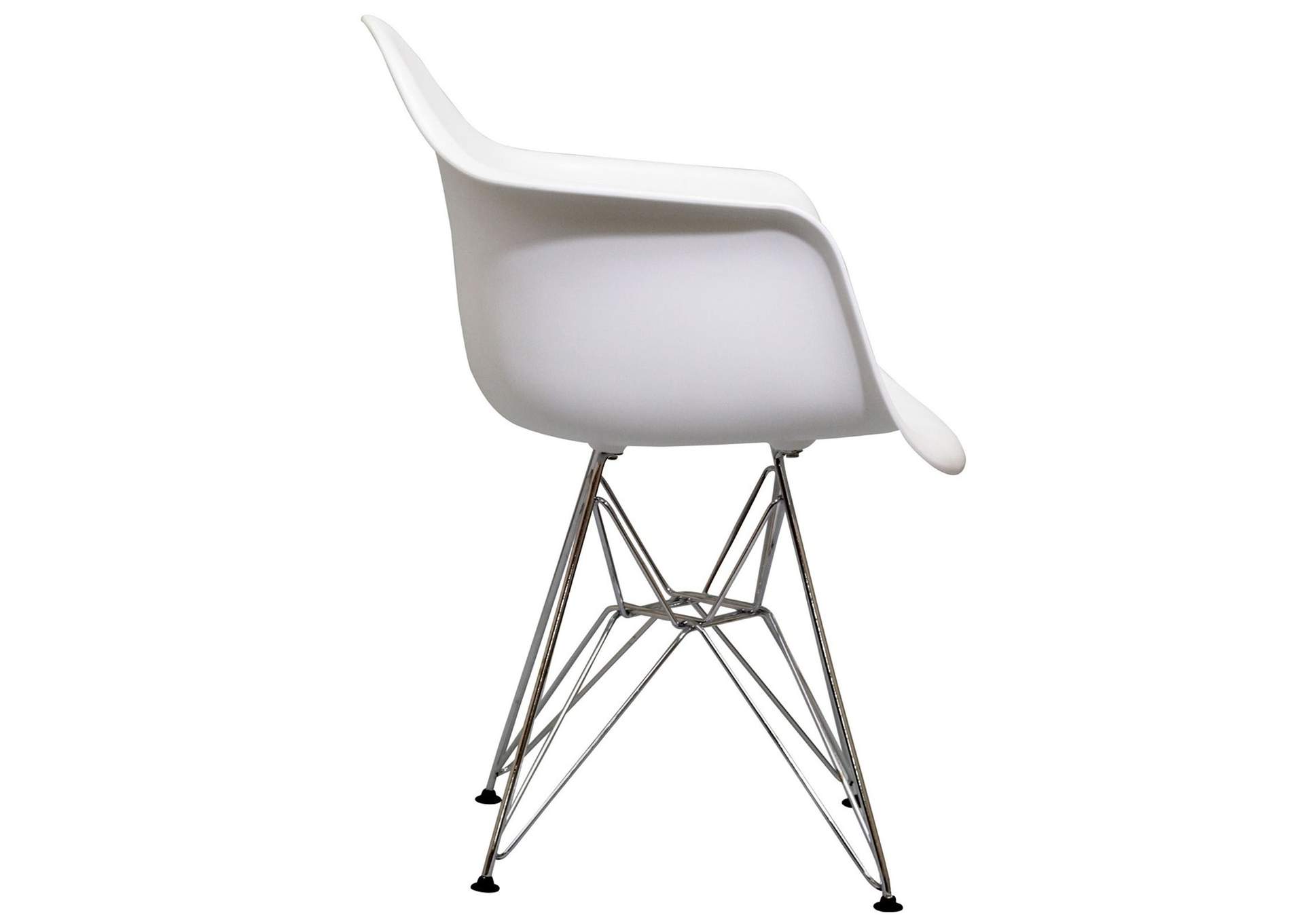 White Paris Arm Dining Chair,Modway