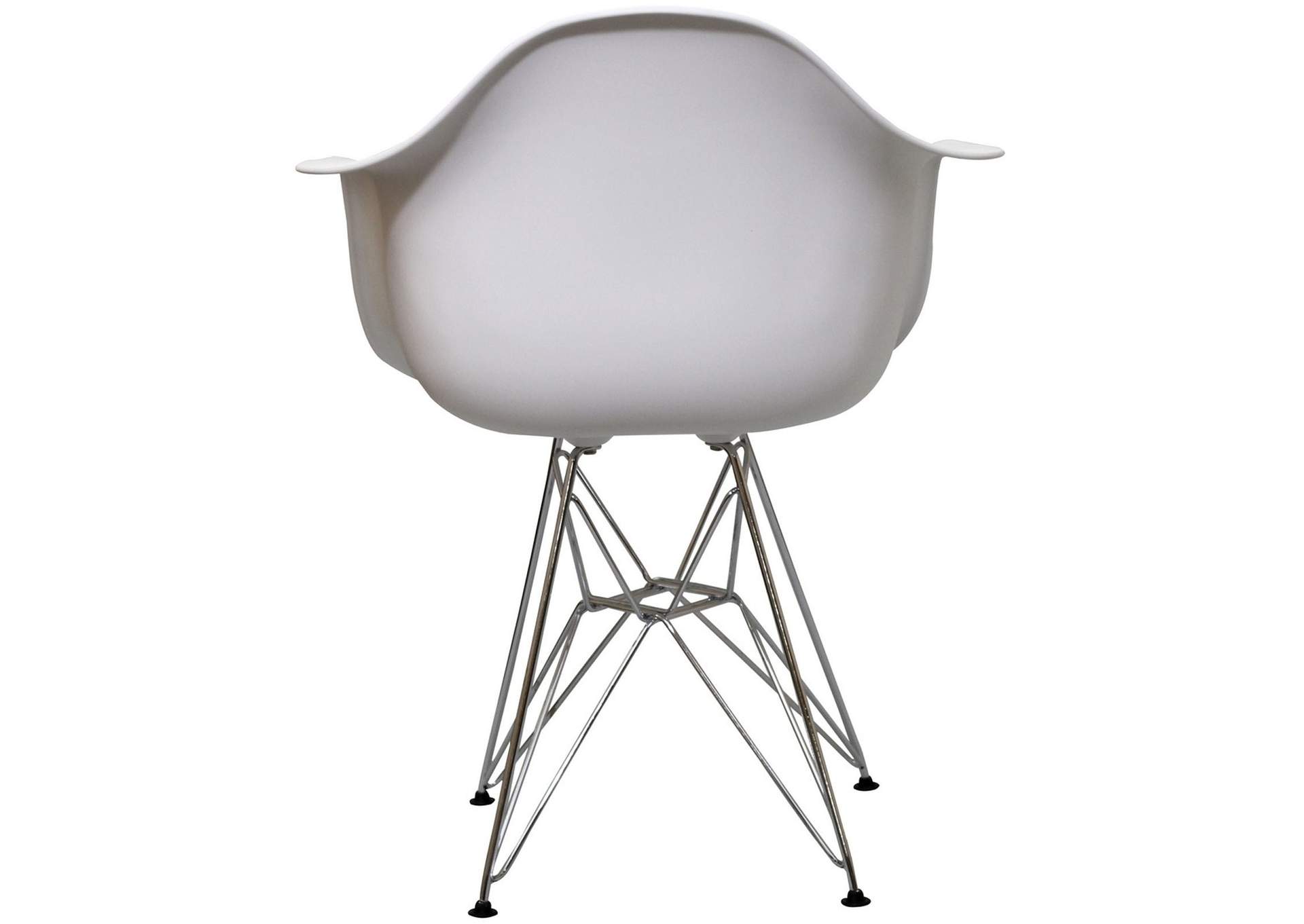 White Paris Arm Dining Chair,Modway