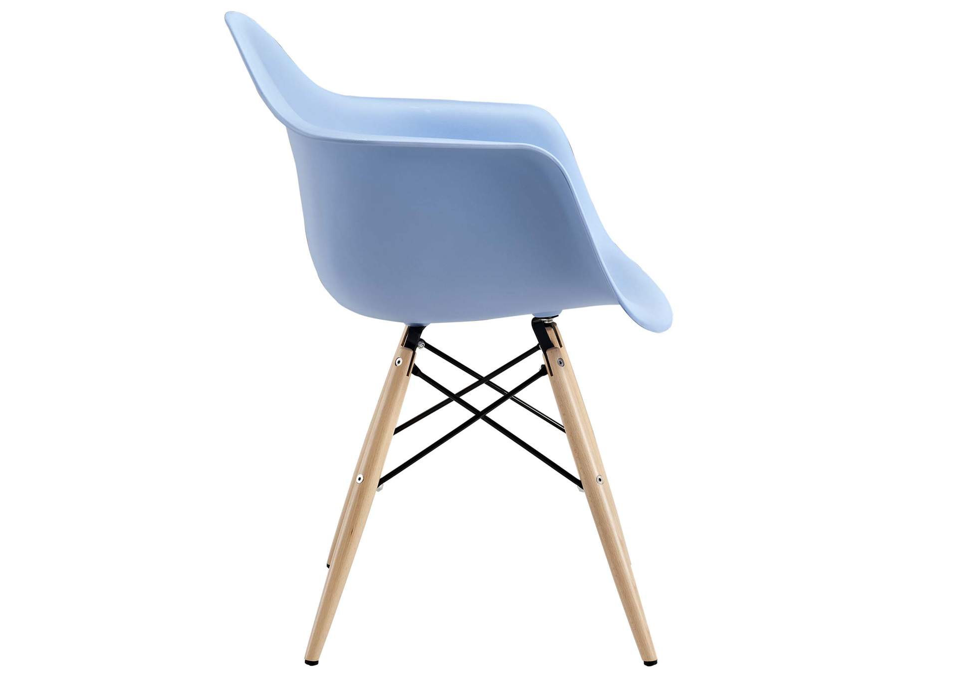 Blue Pyramid Arm Dining Chair,Modway