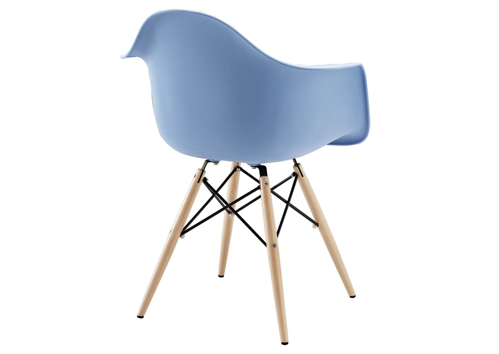 Blue Pyramid Arm Dining Chair,Modway