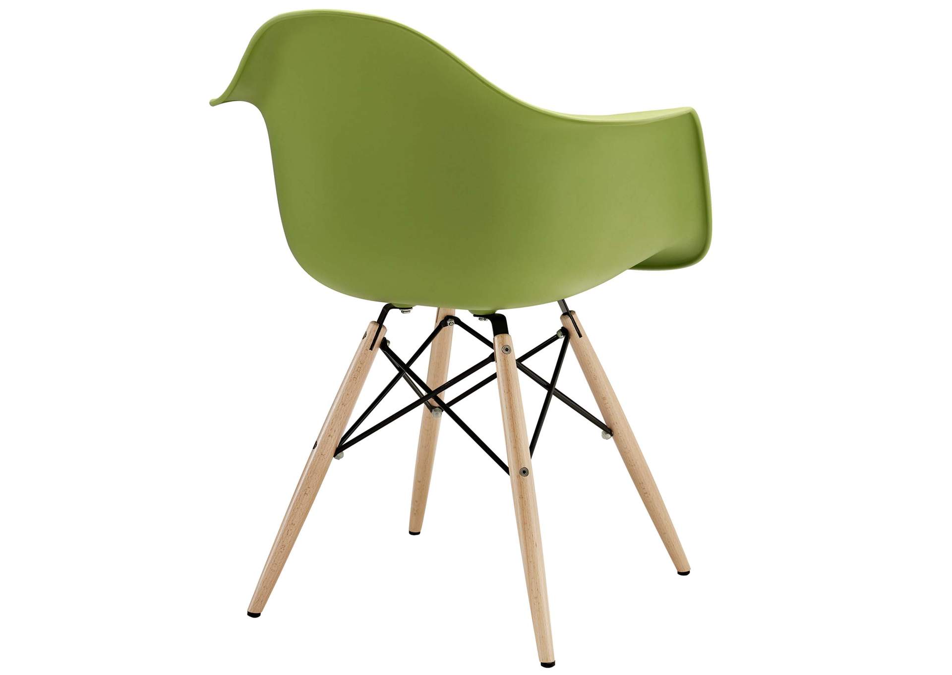 Green Pyramid Arm Dining Chair,Modway