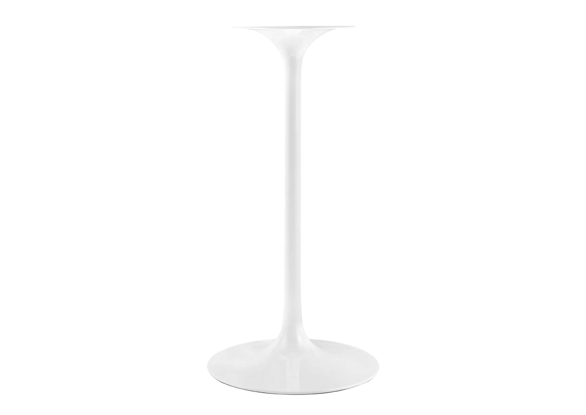 White Lippa 28" Square Wood Top Bar Table,Modway