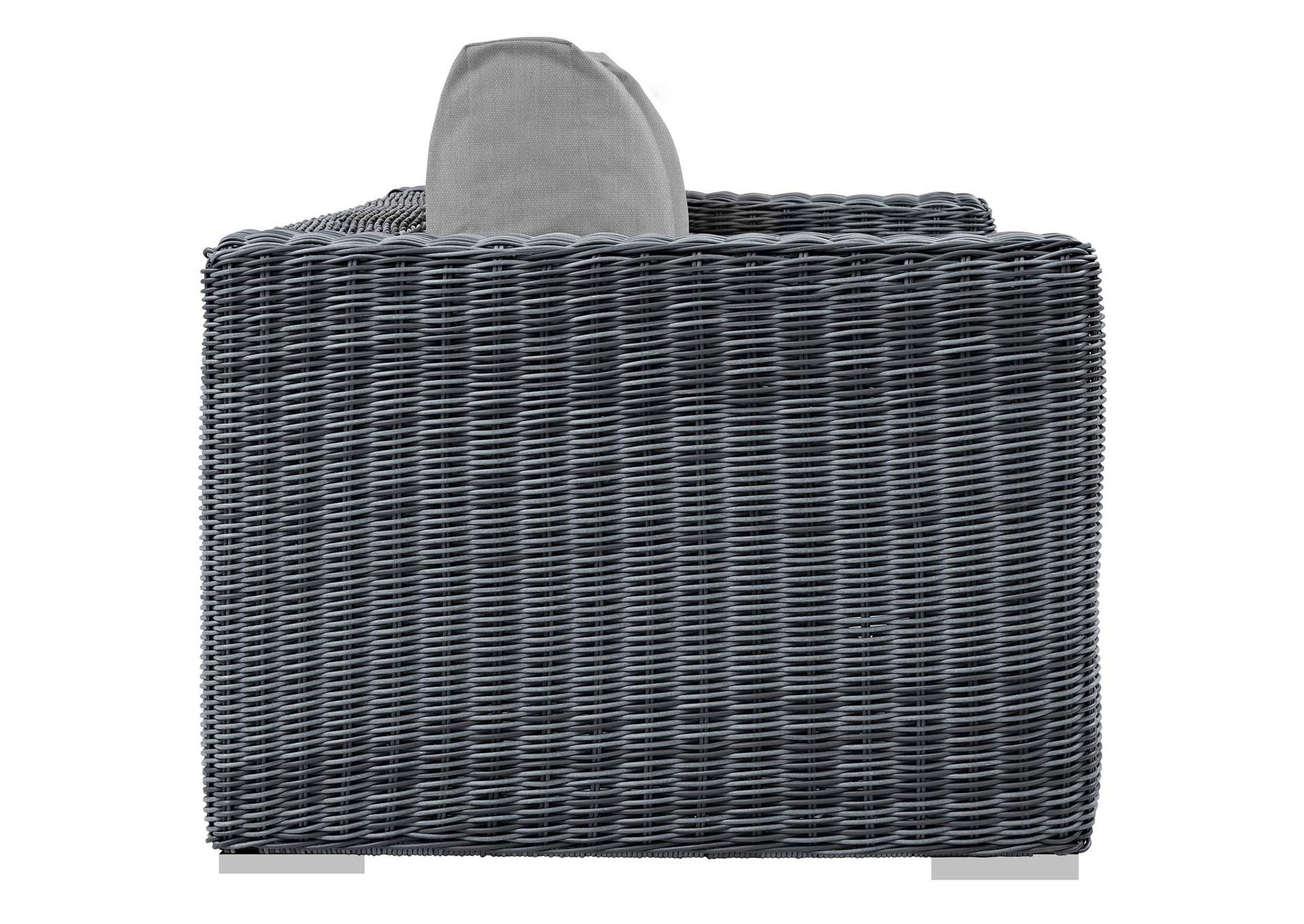 Canvas Gray Summon Outdoor Patio Sunbrella,Modway