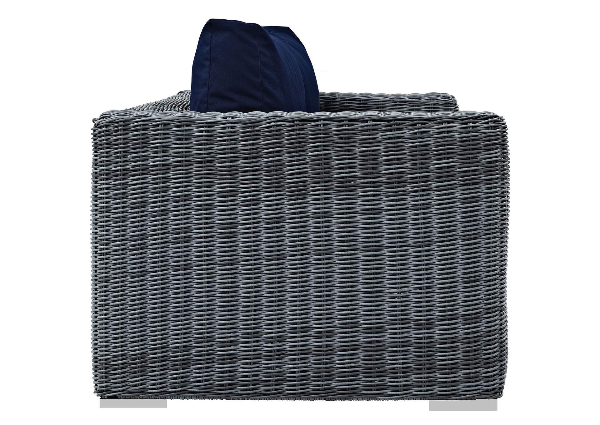 Canvas Navy Summon Outdoor Patio Sunbrella,Modway