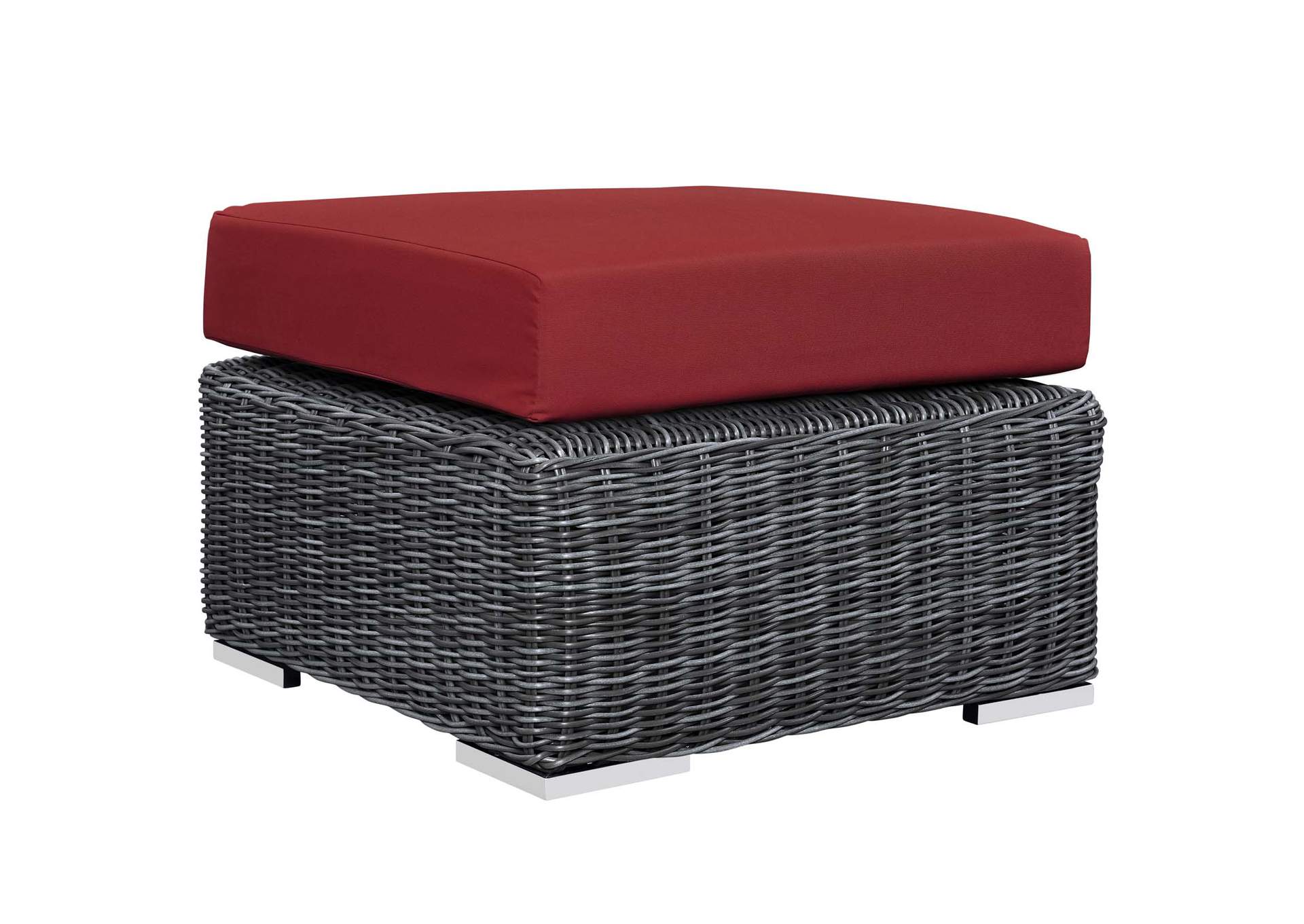 Canvas Red Summon Outdoor Patio Sunbrella,Modway