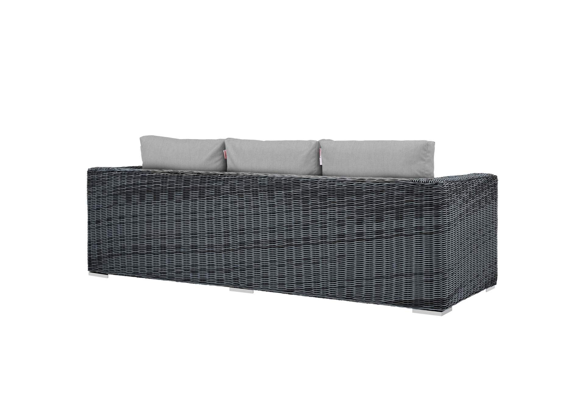 Canvas Gray Summon Outdoor Patio Sunbrella,Modway