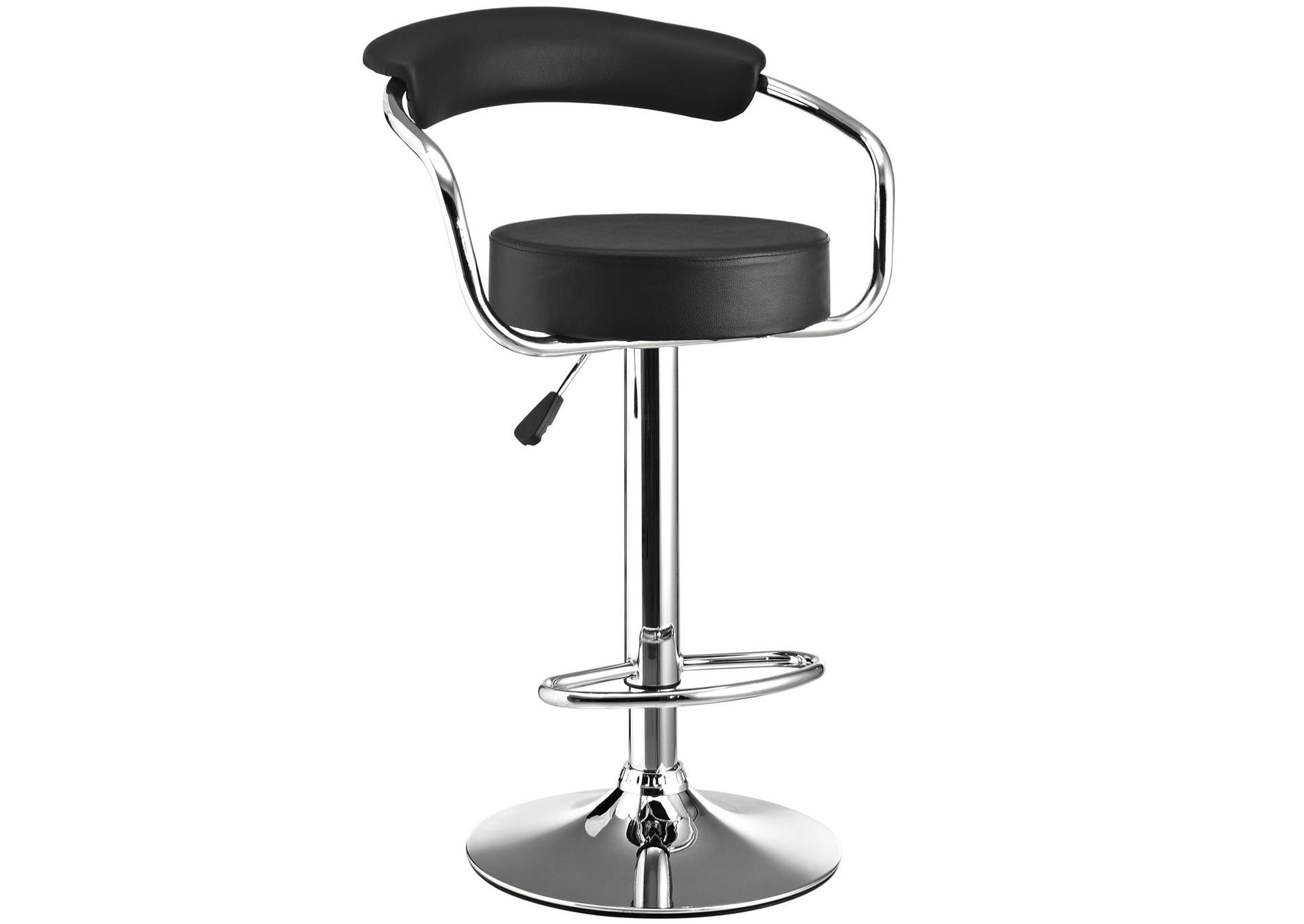 Black Diner Bar Stool,Modway