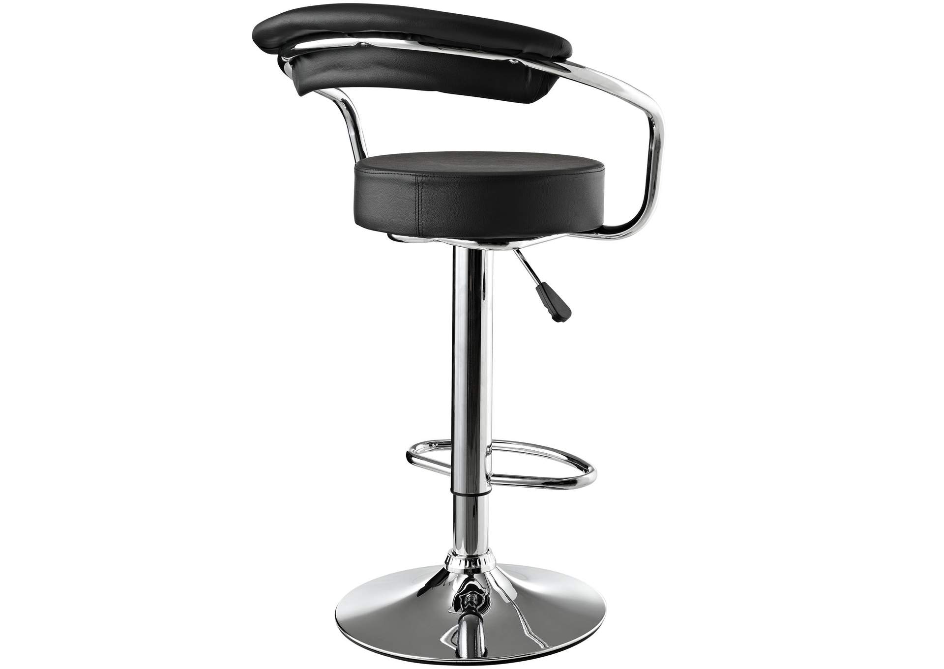 Black Diner Bar Stool,Modway