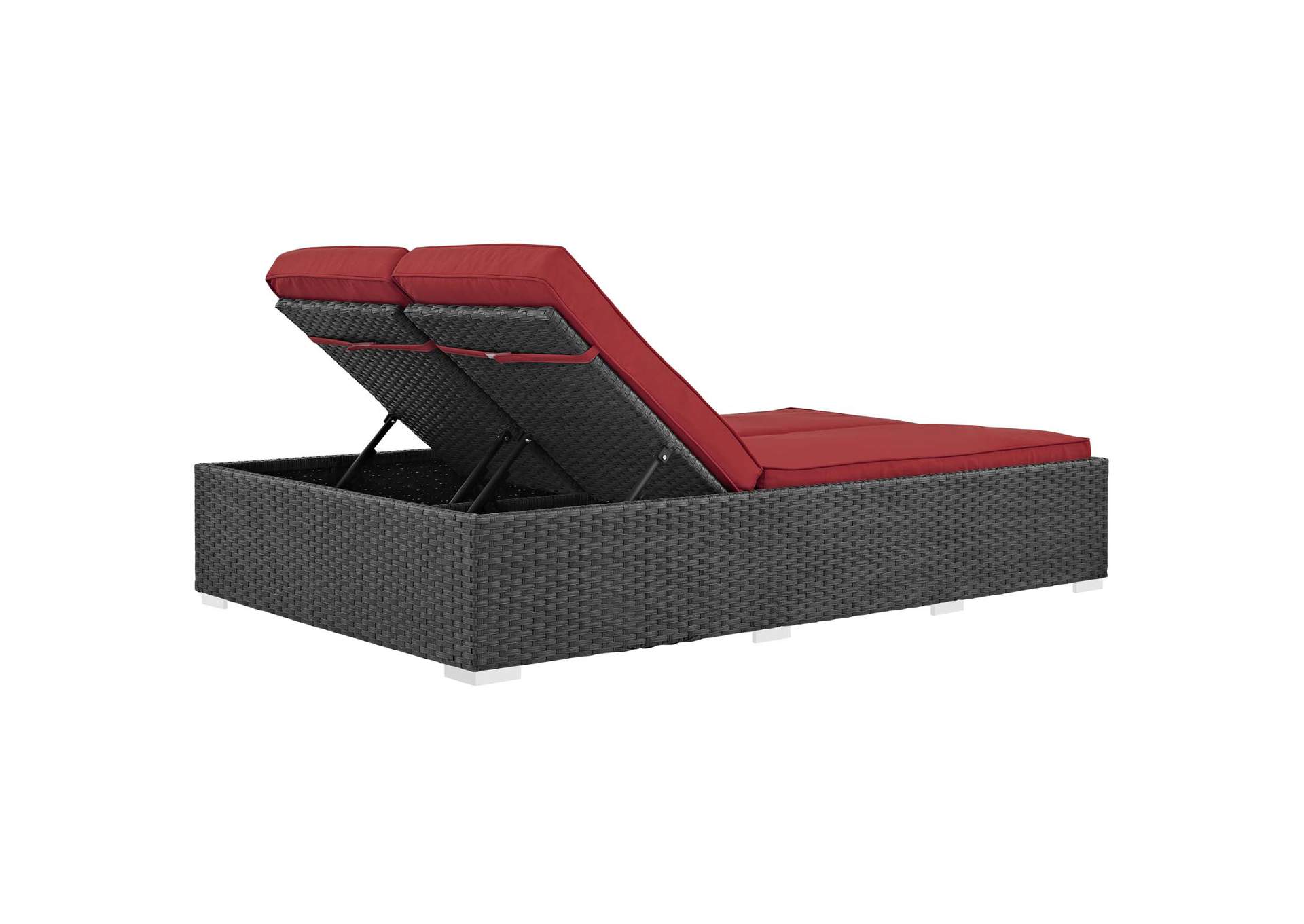 Chocolate Red Sojourn Outdoor Patio Sunbrella,Modway