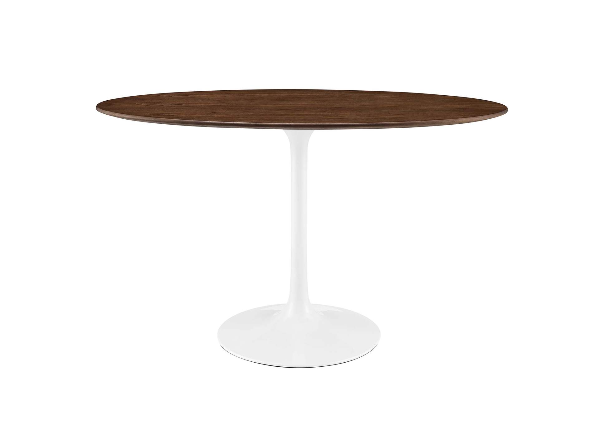 Walnut Lippa 48" Oval Walnut Dining Table,Modway